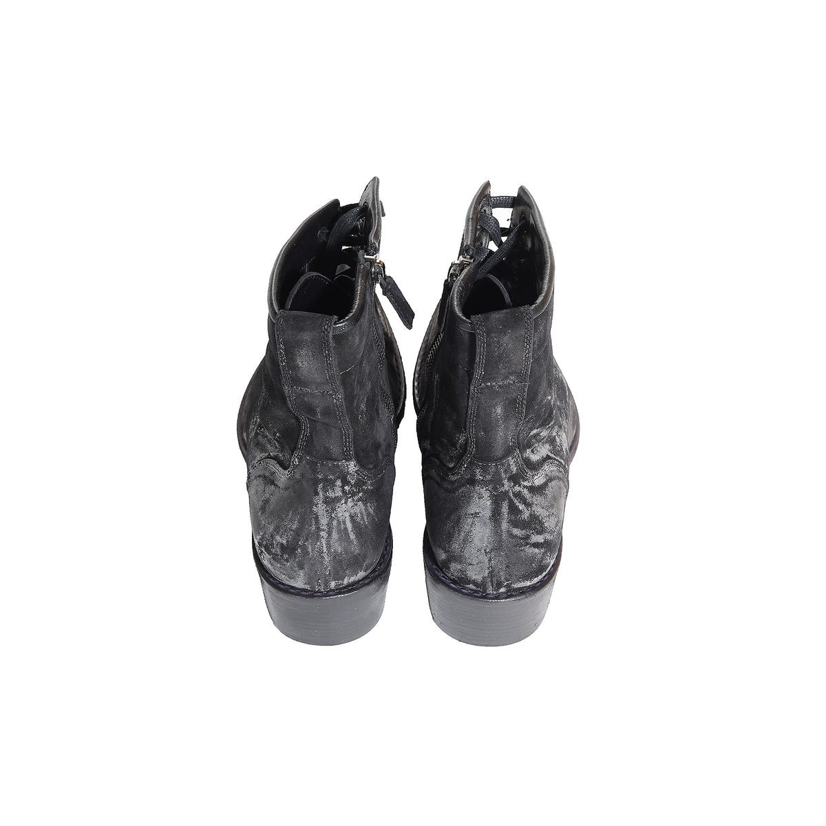 Haider Ackermann FW17 Black Waxed Suede Boots