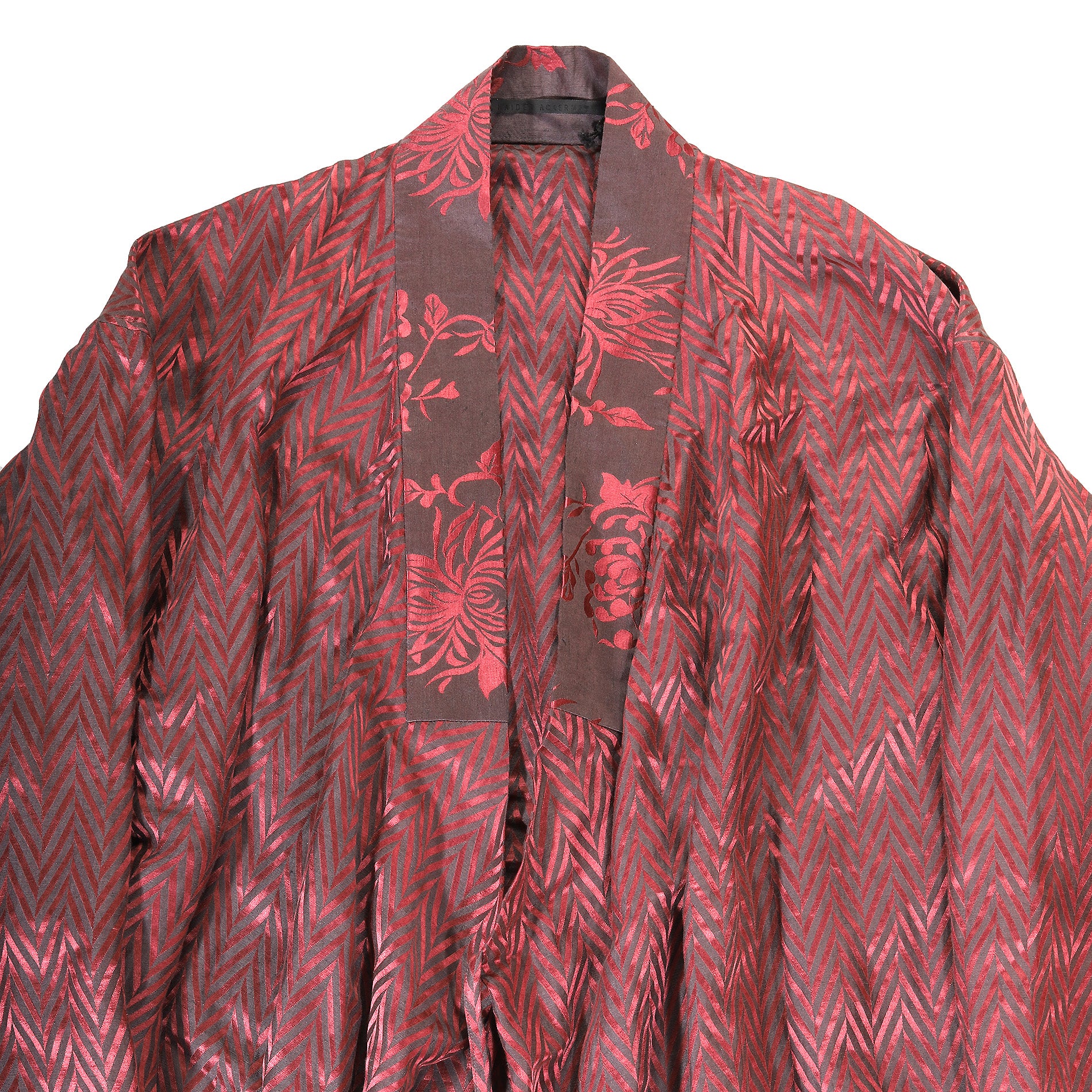 Haider Ackermann SS15 Chevron Linen Kimono Shirt