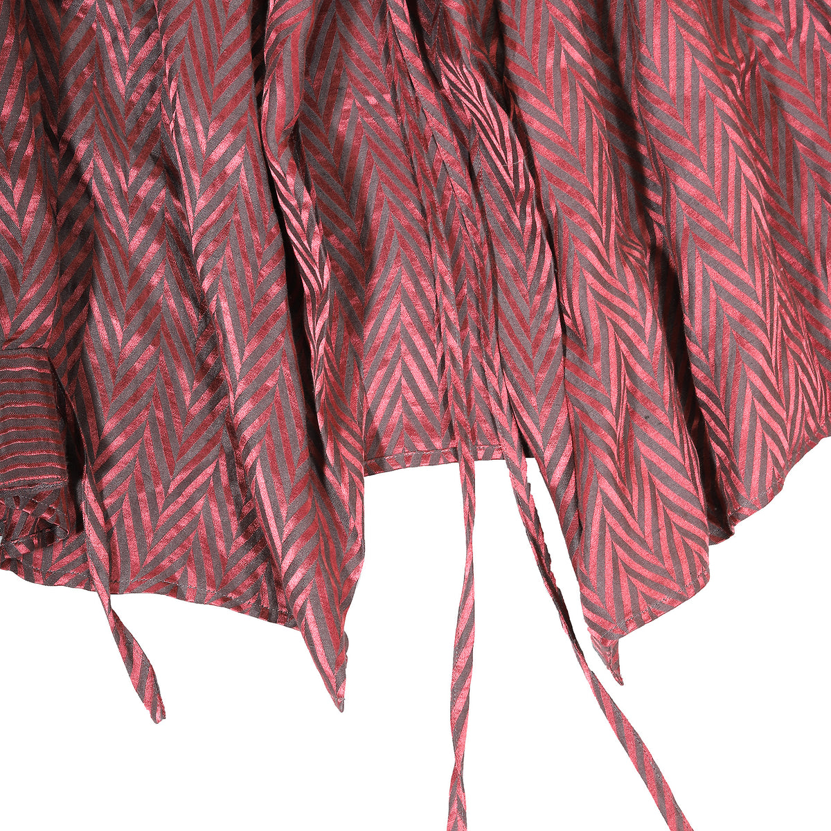 Haider Ackermann SS15 Chevron Linen Kimono Shirt