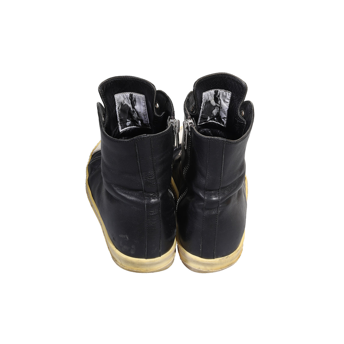 Rick Owens Black Leather Mainline Ramones