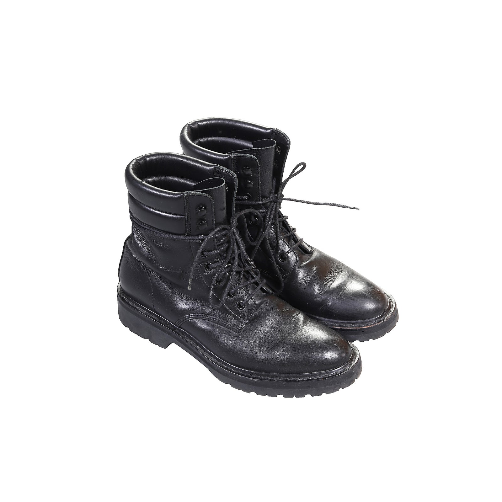 Saint Laurent Hedi Era Black Combat Boots