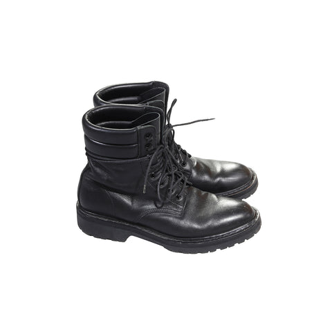 Saint Laurent Hedi Era Black Combat Boots