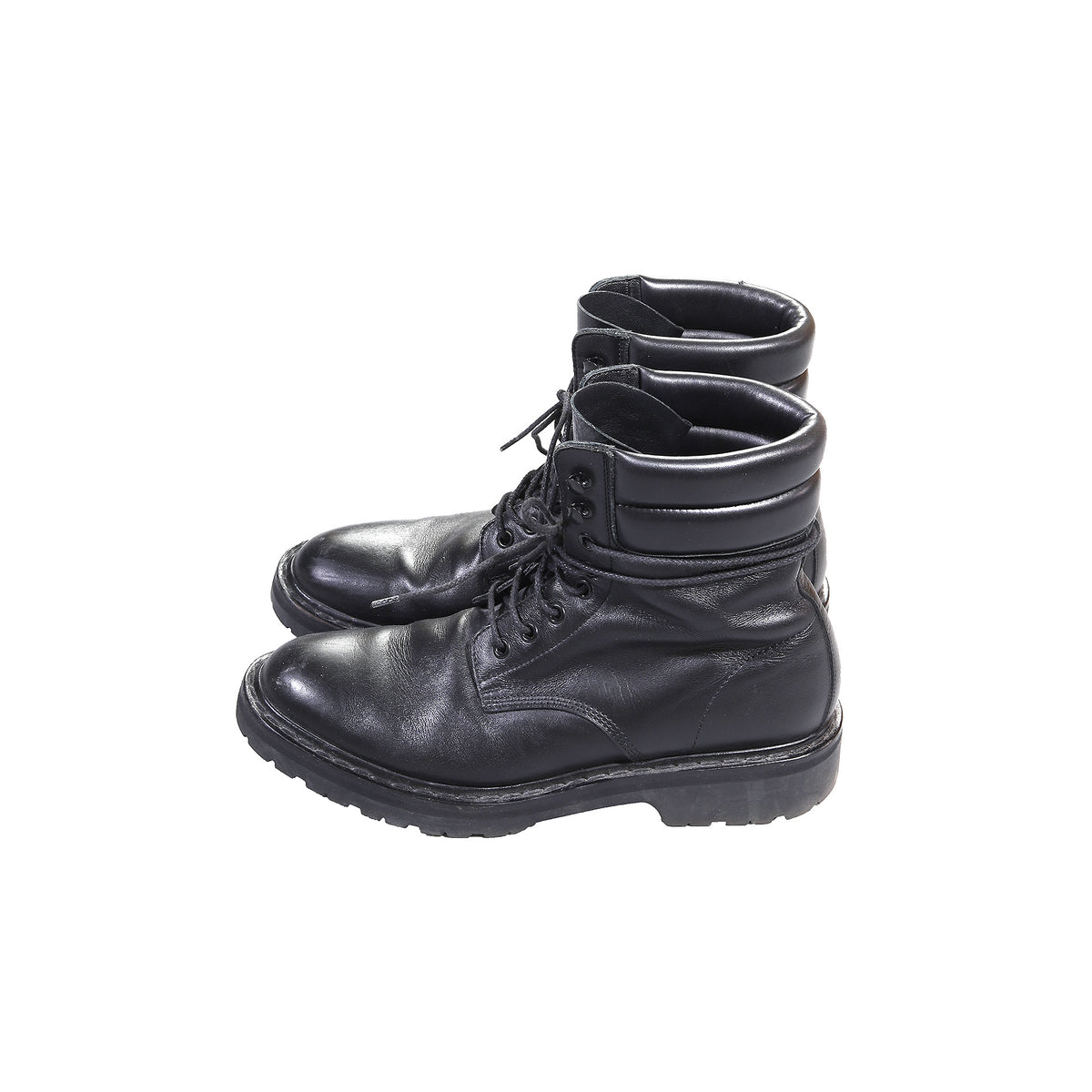Saint Laurent Hedi Era Black Combat Boots