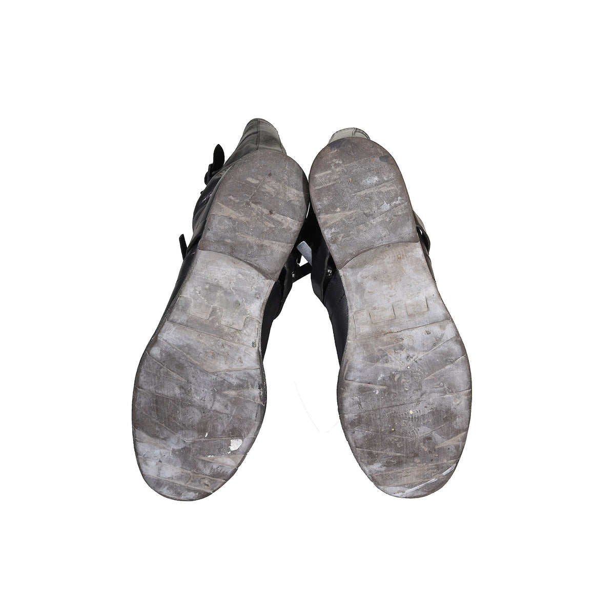 Dirk Bikkembergs Black Strapped Cowboy Boots