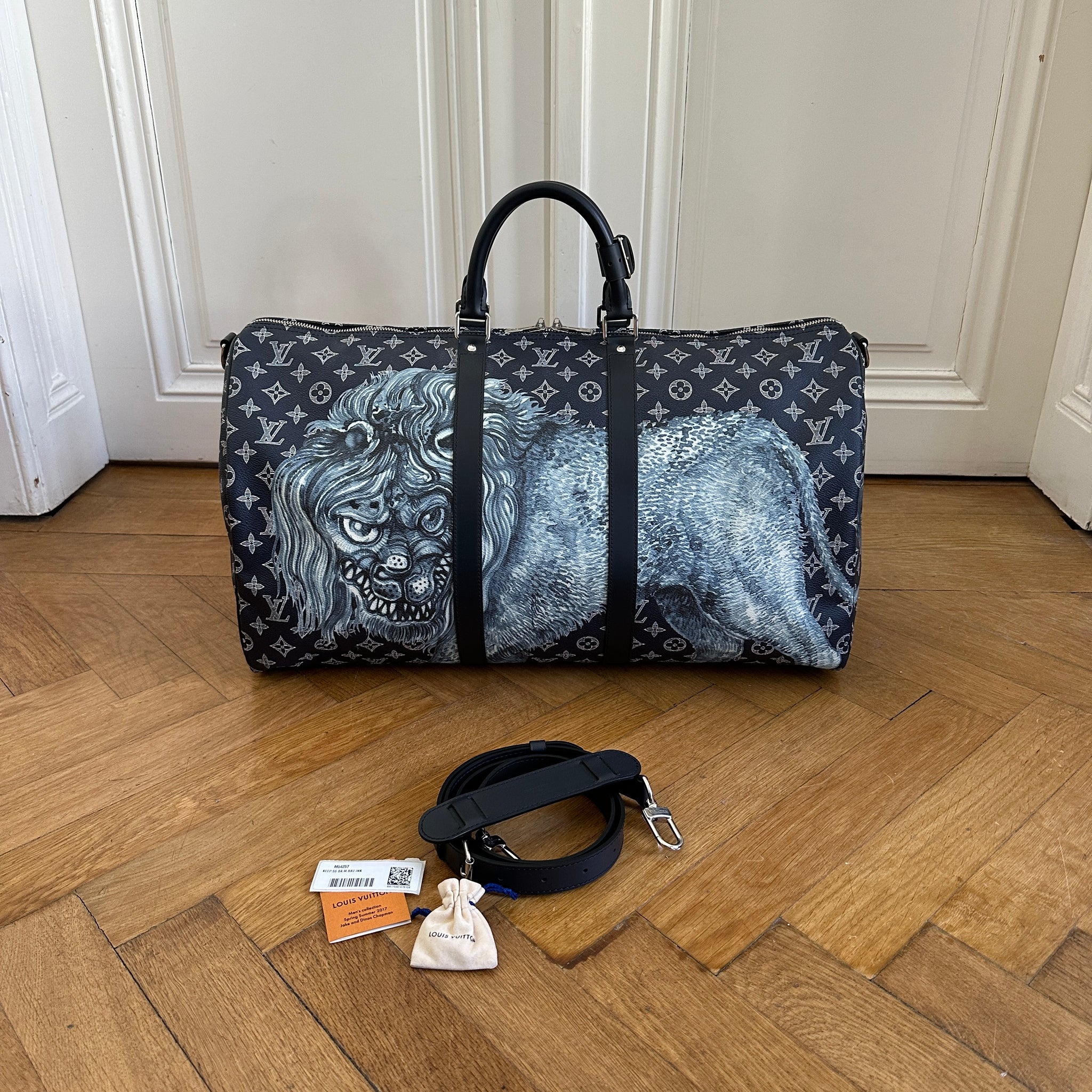 louis vuitton chapman backpack Louis Vuitton SS17 Chapman Collection Lion Keepall 55