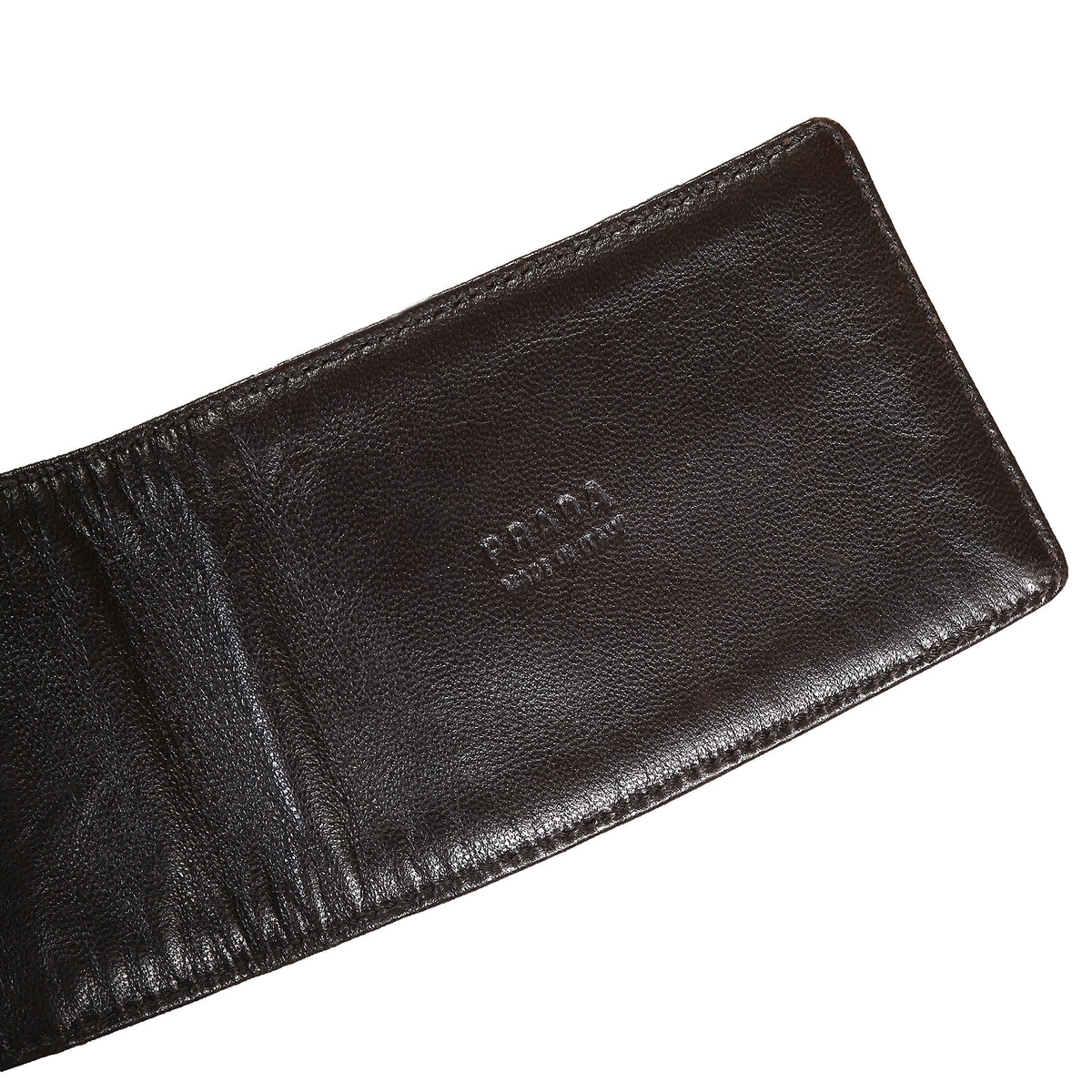 Prada 90s Black Leather Cargo Belt