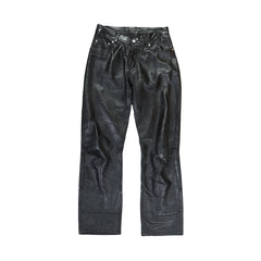 Helmut Lang 90s Black Leather Pants - Ākaibu Store