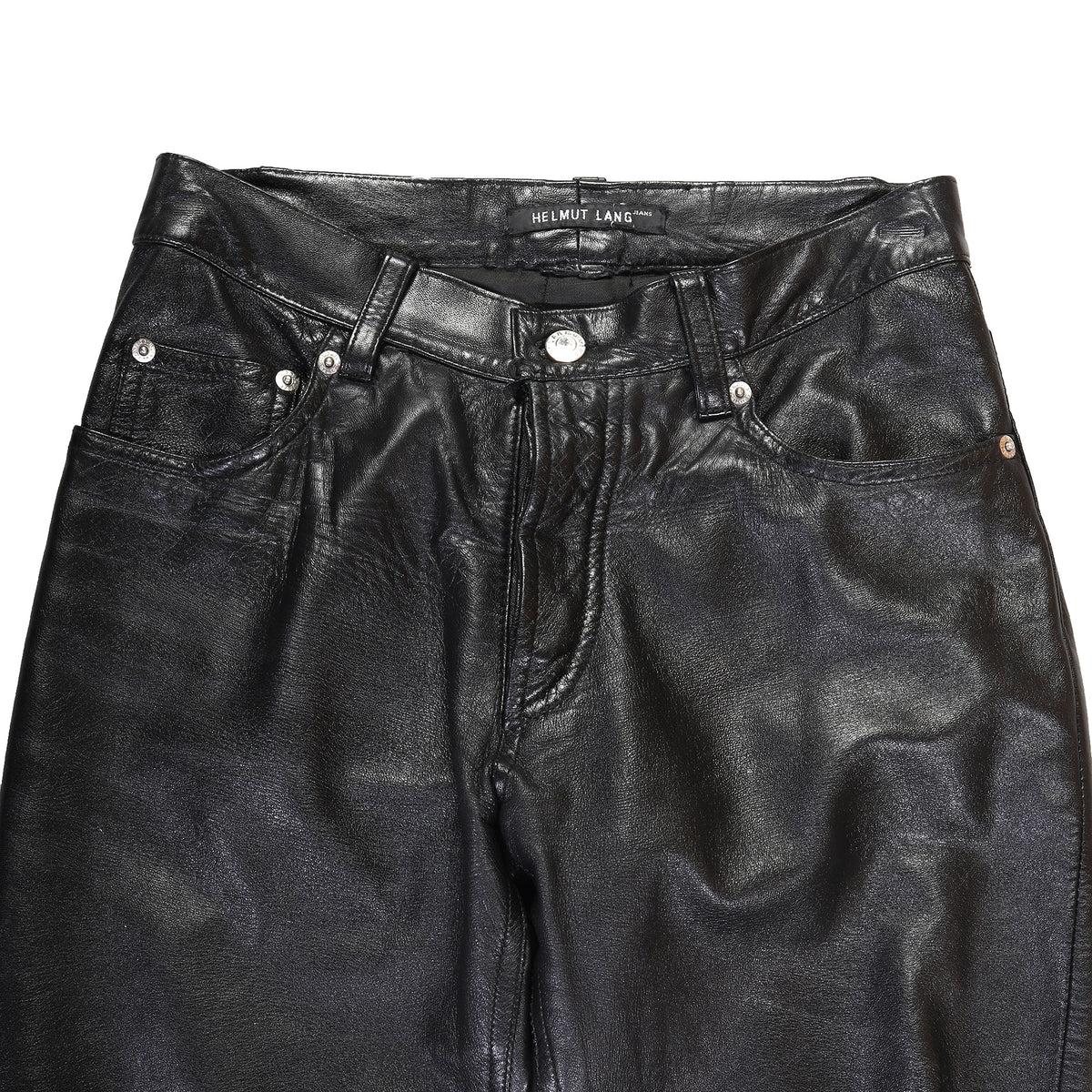 Helmut Lang 90s Black Leather Pants