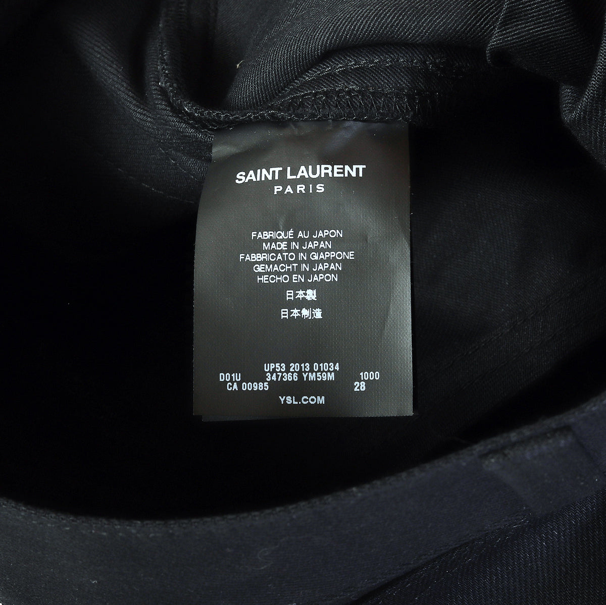 Saint Laurent SS14 Black D02 Skinny Jeans
