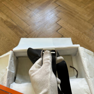 Hermès Black Grained Leather Cityslide PM Fanny Bag