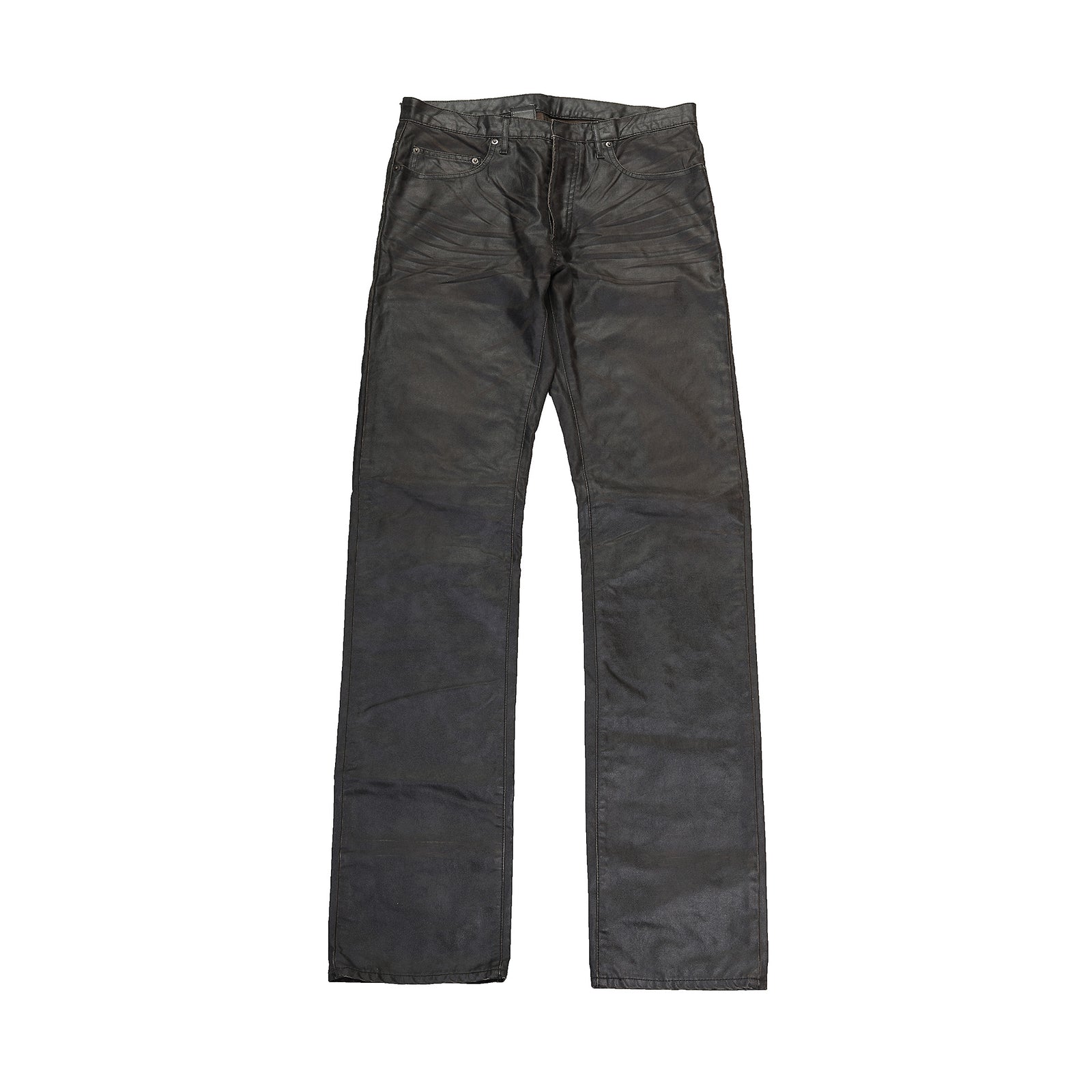 Dior Homme Archival Waxed Black Denim