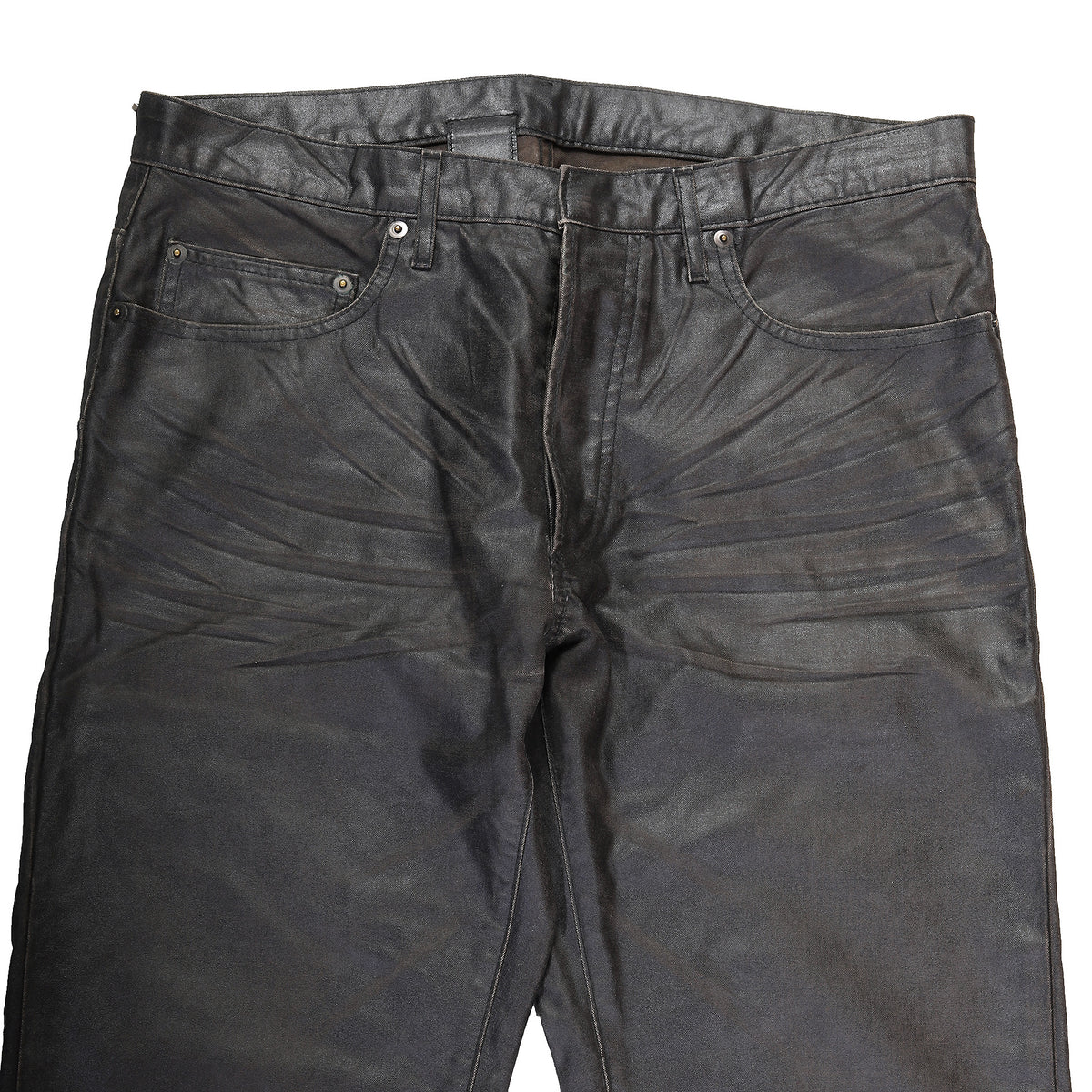 Dior Homme Archival Waxed Black Denim