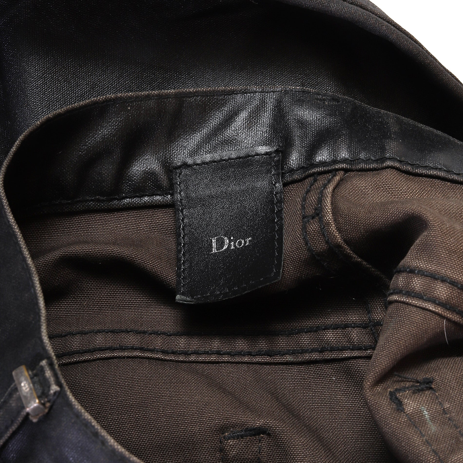 Dior Homme Archival Waxed Black Denim