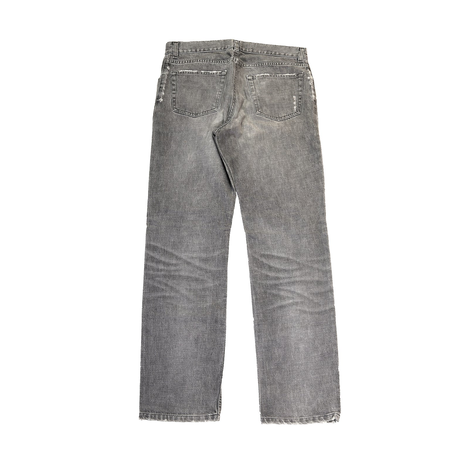 Helmut Lang 2000s Grey Washed Classic Denim