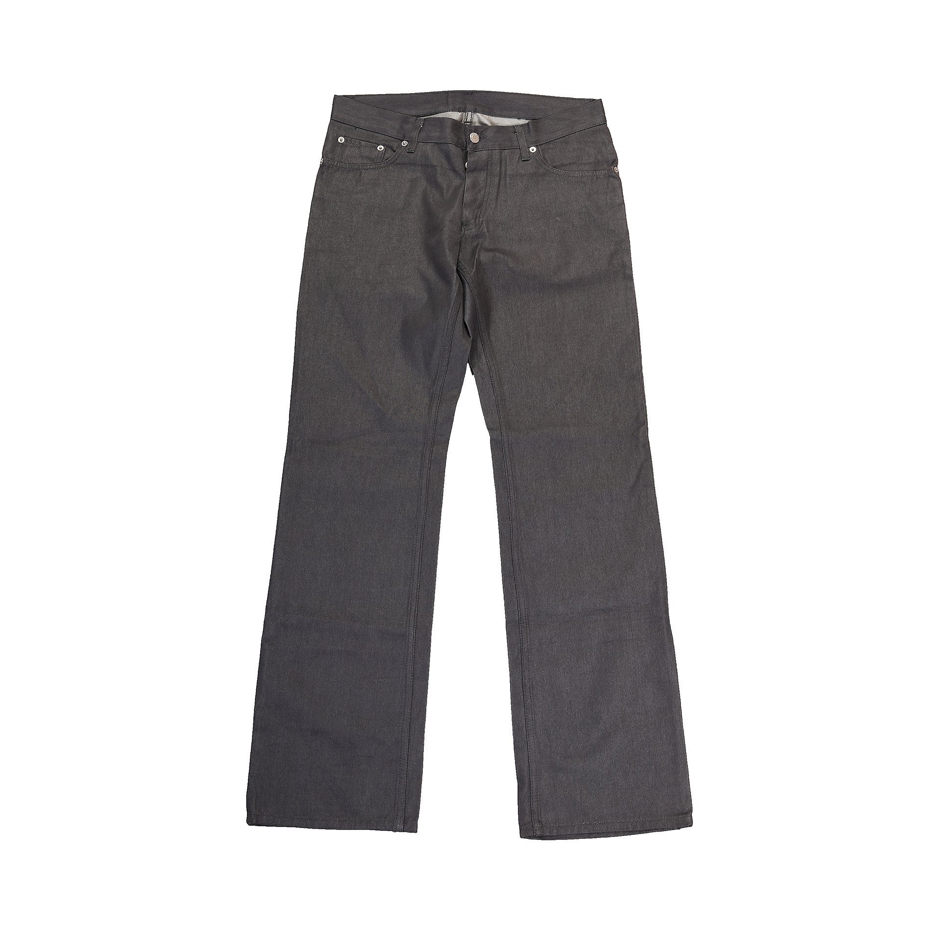 Helmut Lang 2000s Raw Grey Denim - Ākaibu Store