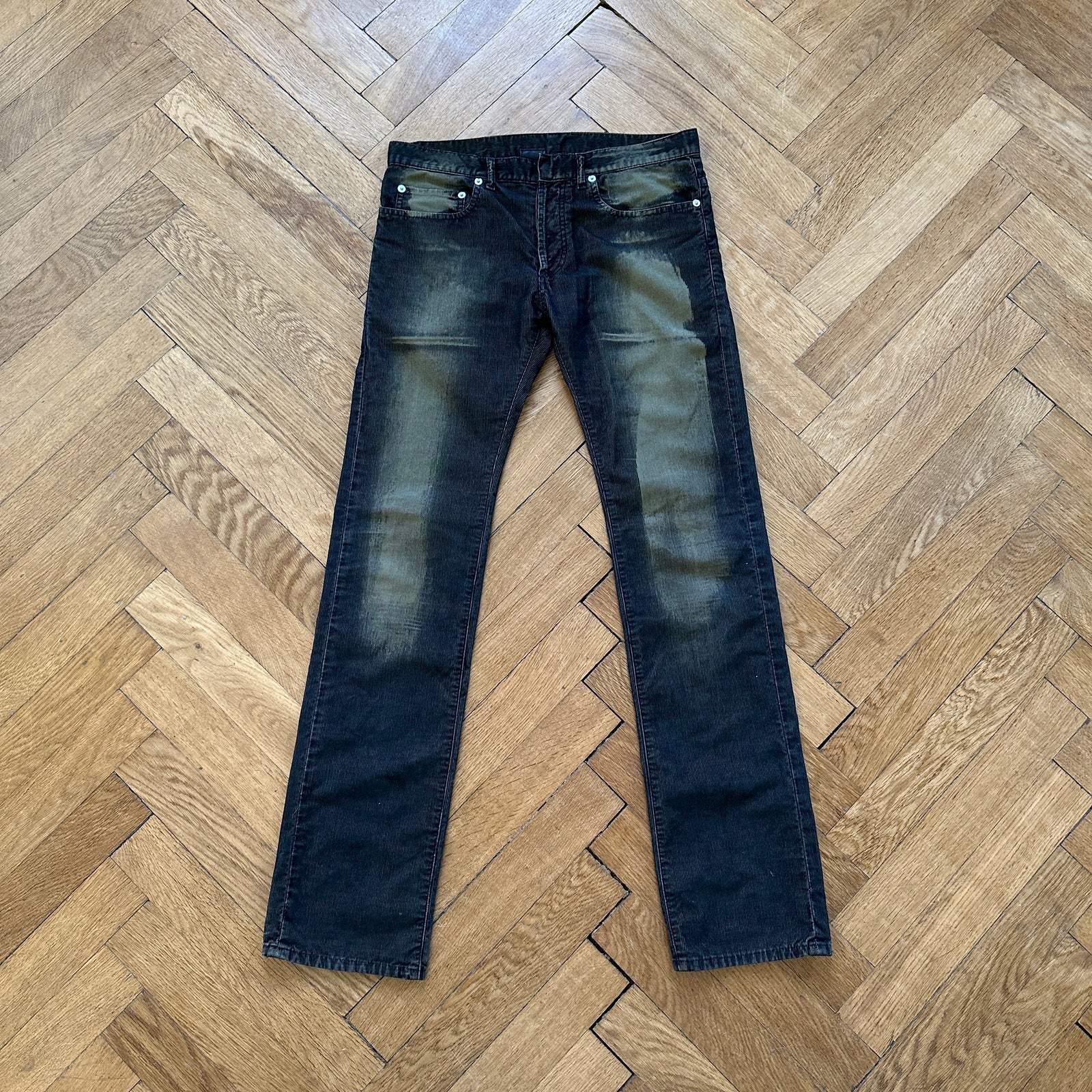 Dior Homme Bleached Corduroy Pants