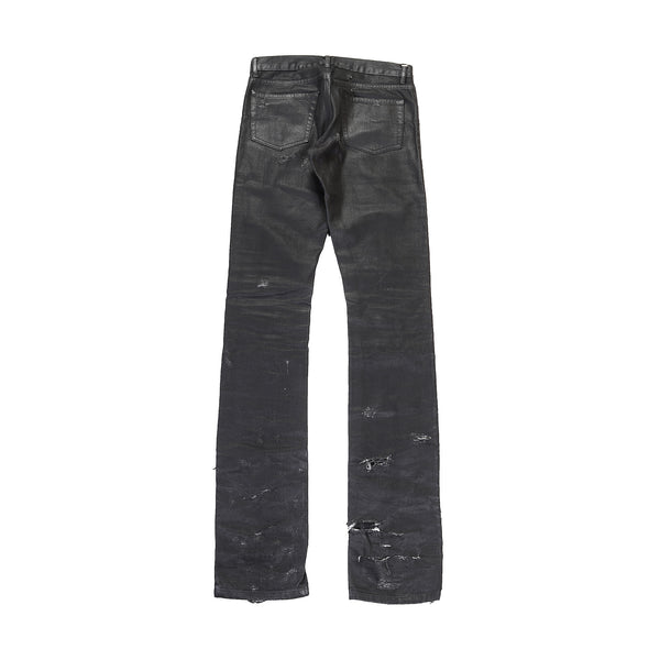 Dior Homme SS04 Strip Waxed Destroyed Denim - Ākaibu Store