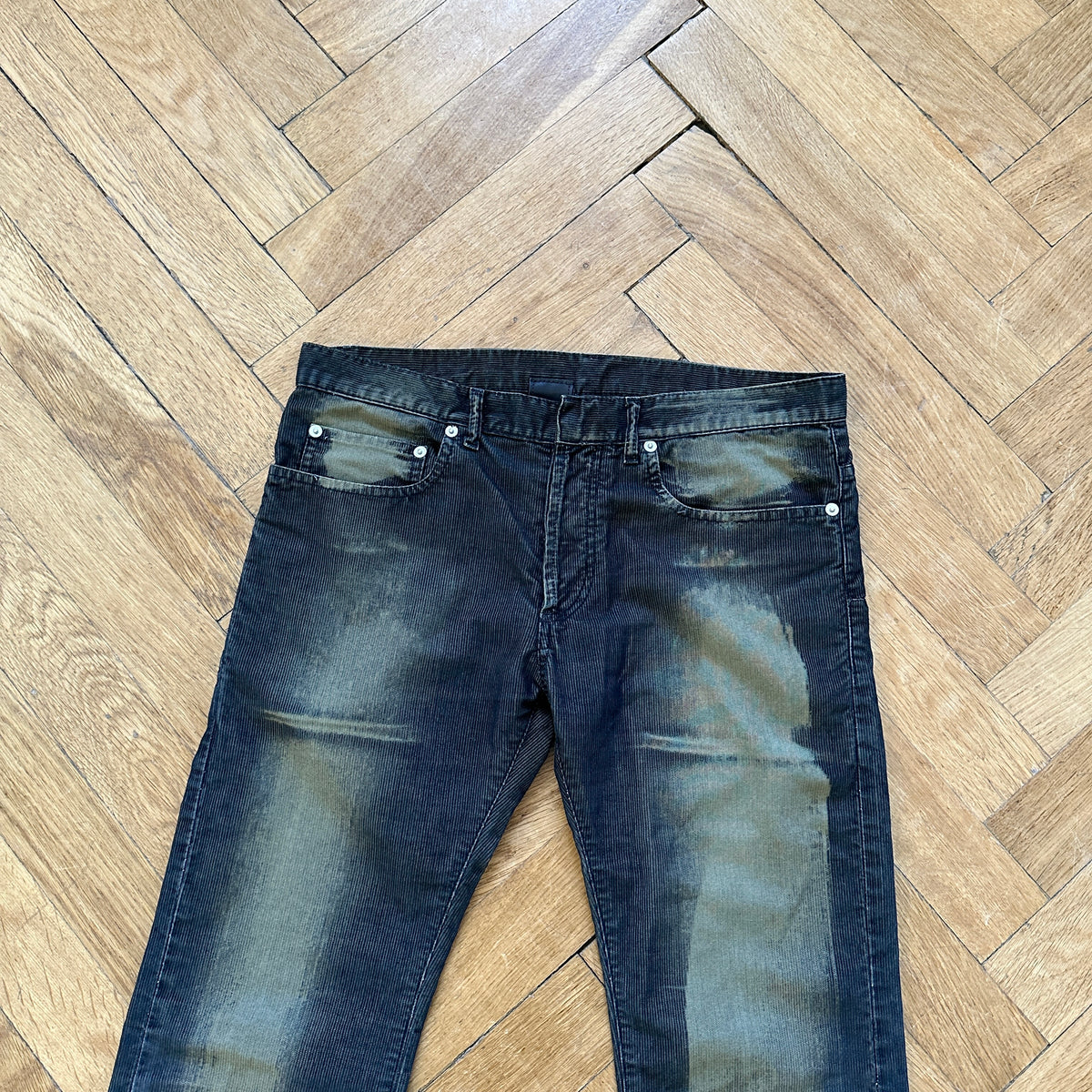 Dior Homme Bleached Corduroy Pants