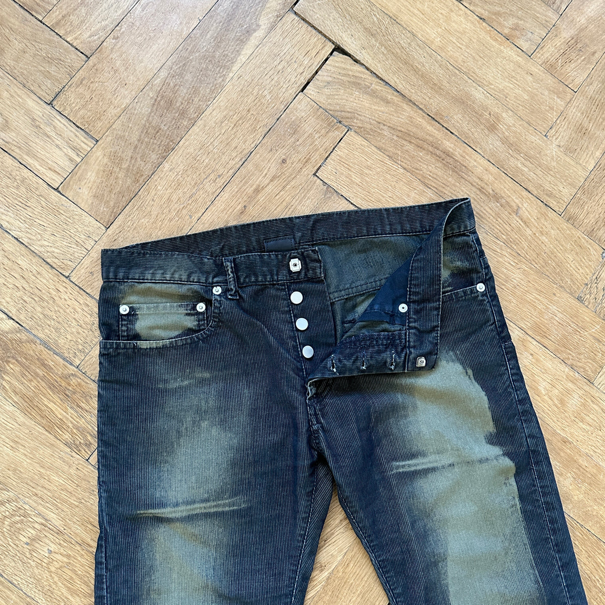 Dior Homme Bleached Corduroy Pants