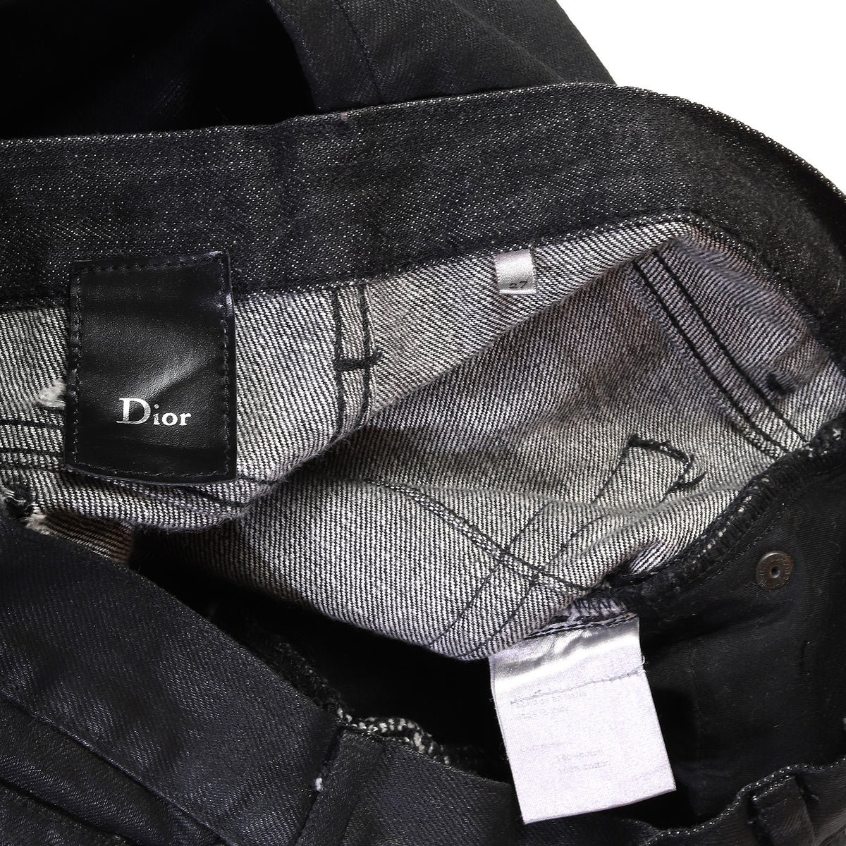 Dior Homme SS04 Strip Waxed Destroyed Denim