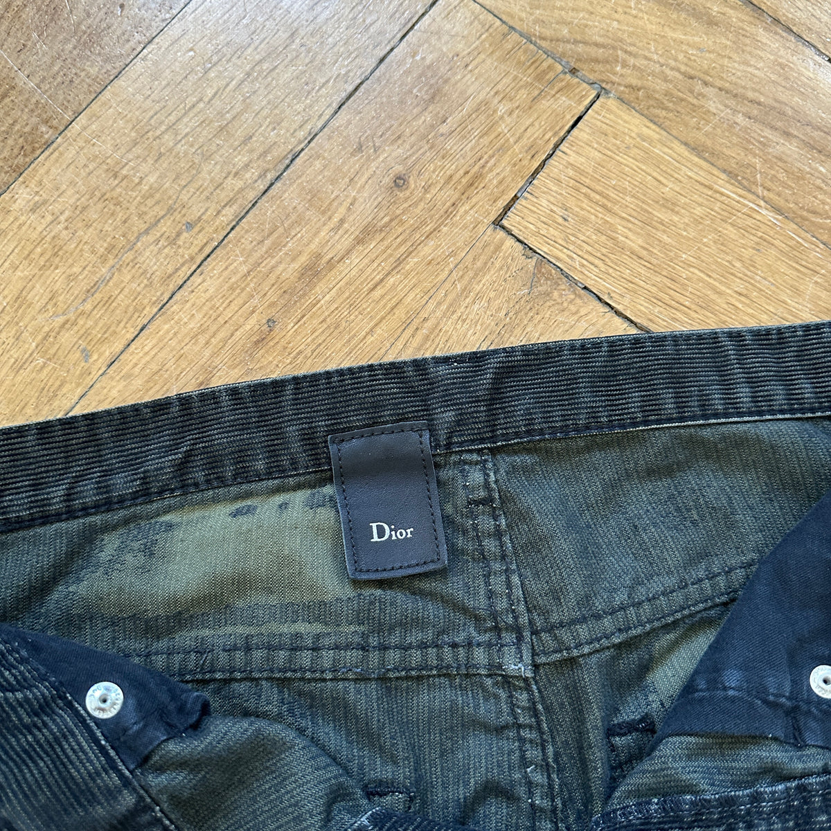 Dior Homme Bleached Corduroy Pants