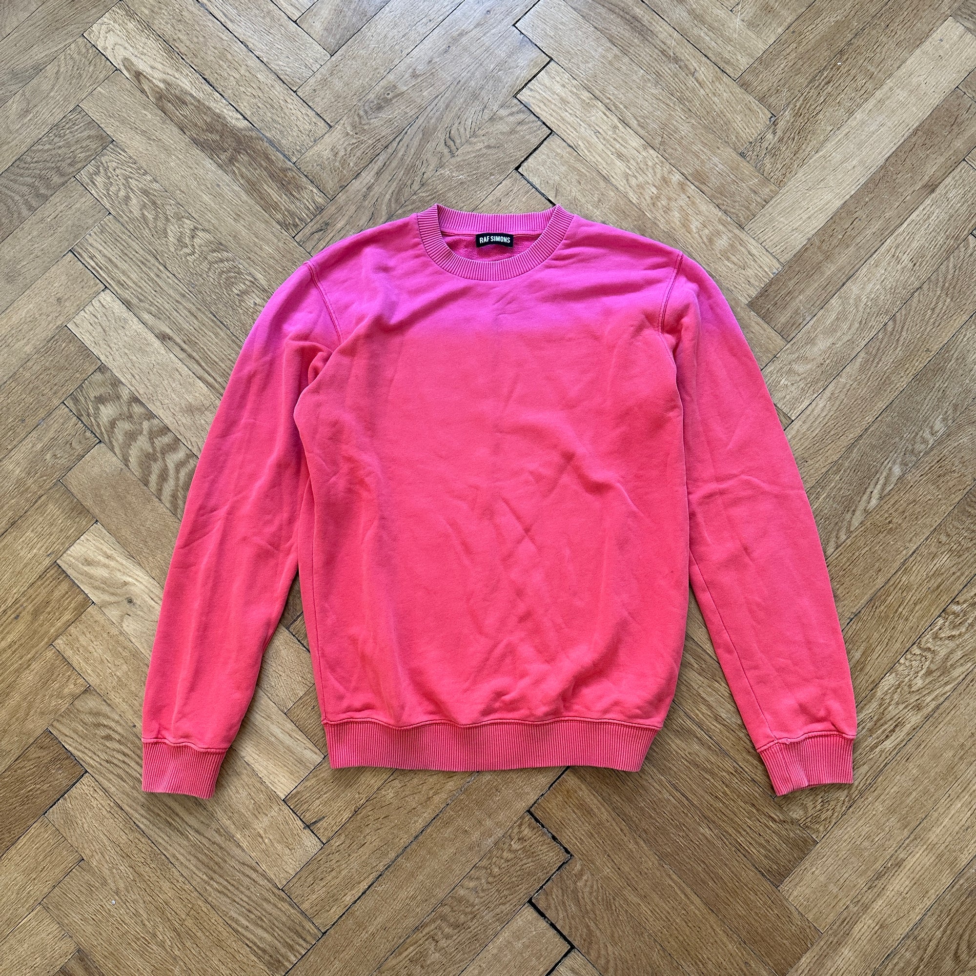 Raf Simons FW14 Pink Dip Dye Sweater