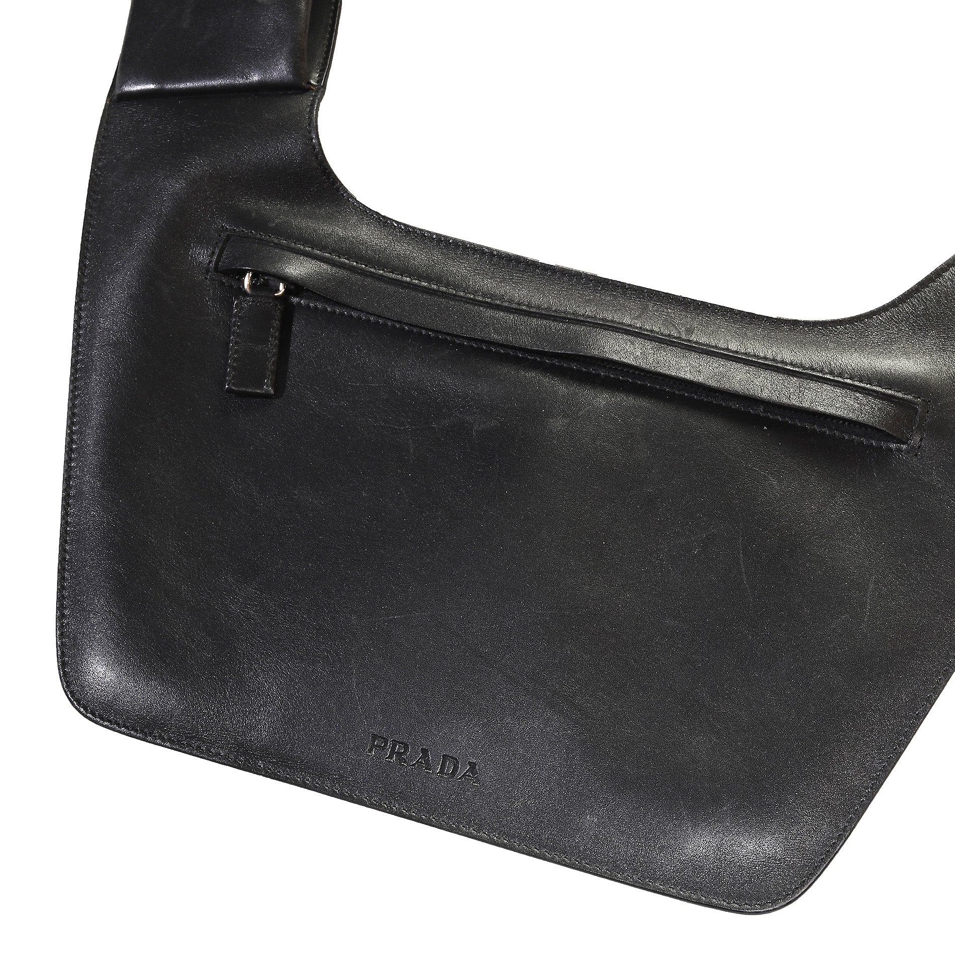 Prada SS99 Black Leather Crossbody Bag - Ākaibu Store