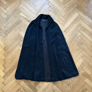 Raf Simons AW99 Disorder-Incubation-Isolation Black Wool Cape