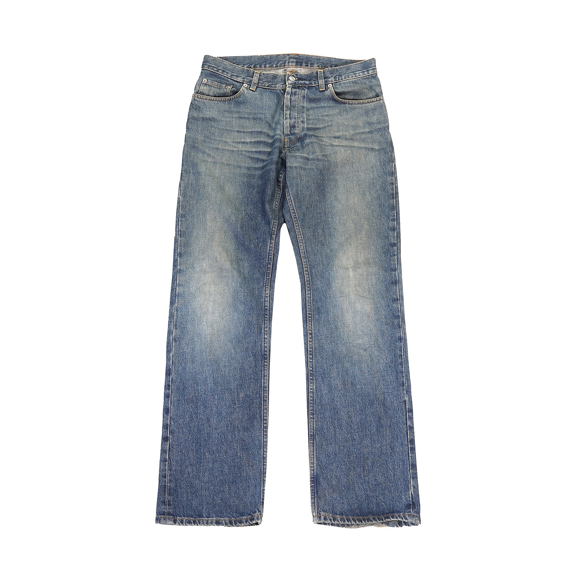 Helmut Lang 2000s Classic 5 Pocket Vintage Washed Denim - Ākaibu Store