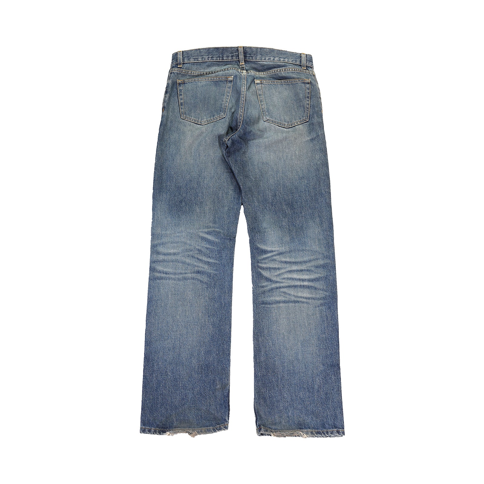 Helmut Lang 2000s Classic 5 Pocket Vintage Washed Denim