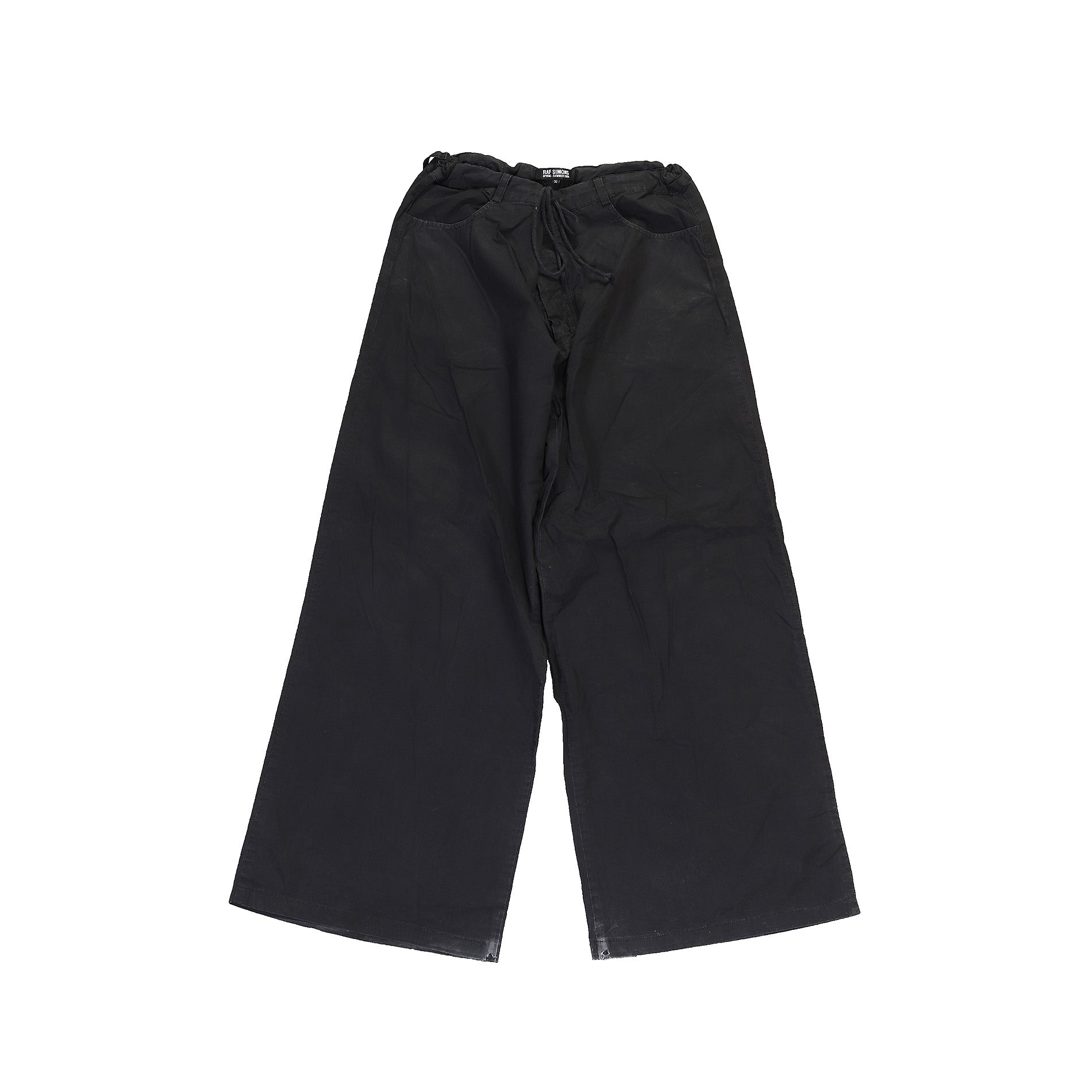 Raf Simons SS04 Black Baggy Sweatpants