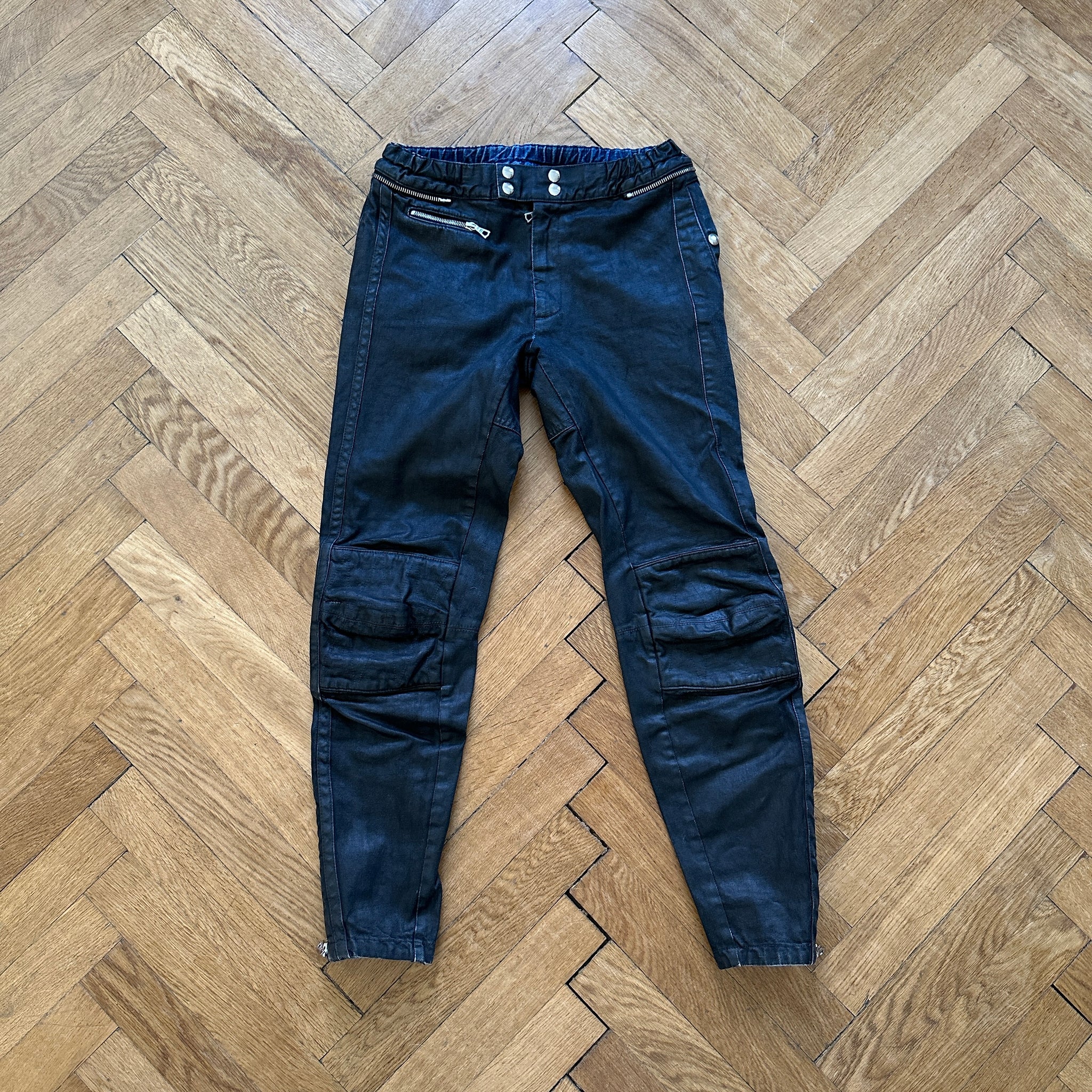 Dries Van Noten 14AW side line zip pants-