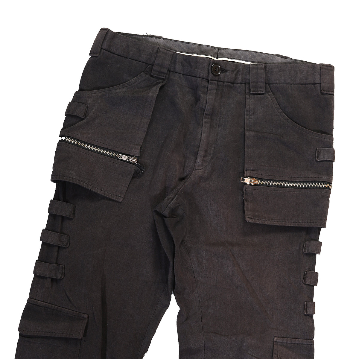 Raf Simons SS98 Black Palms Utility Cargo Pants