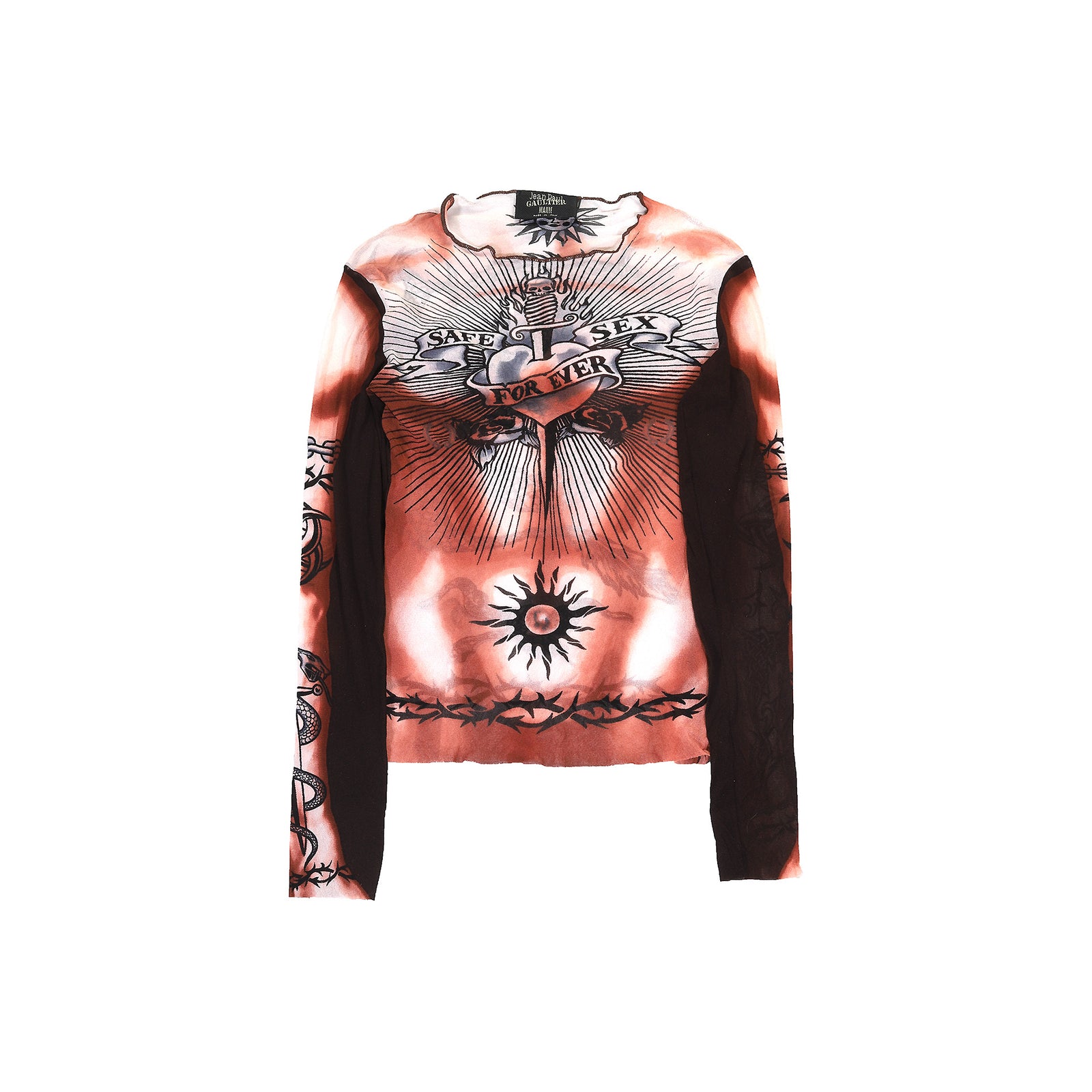 Jean Paul Gaultier SS96 Safe Sex Forever Mesh Top