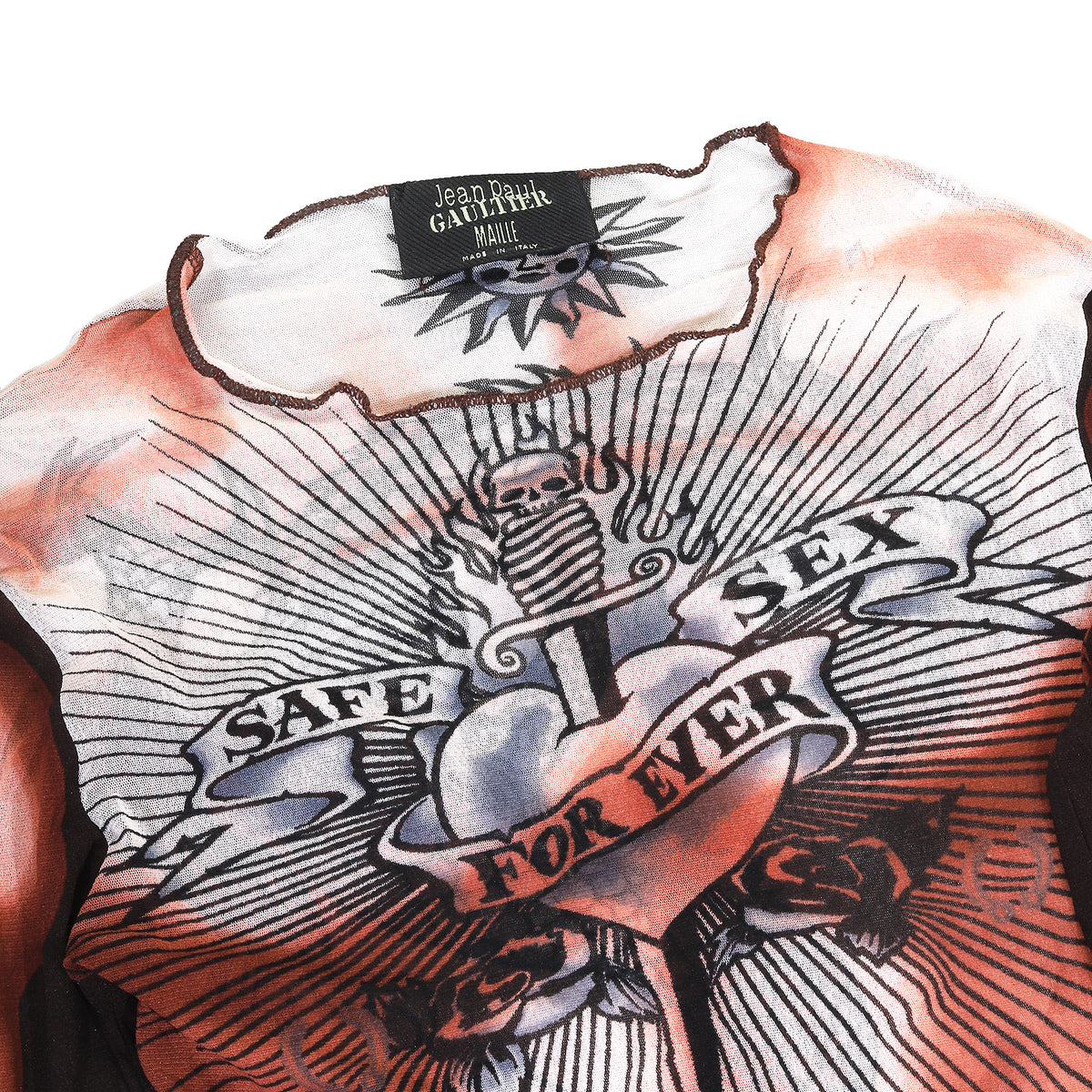 Jean Paul Gaultier SS96 Safe Sex Forever Mesh Top