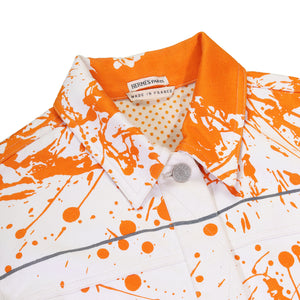 Hermès SS04 Ceval Surprise Paint Splatter Denim Jacket