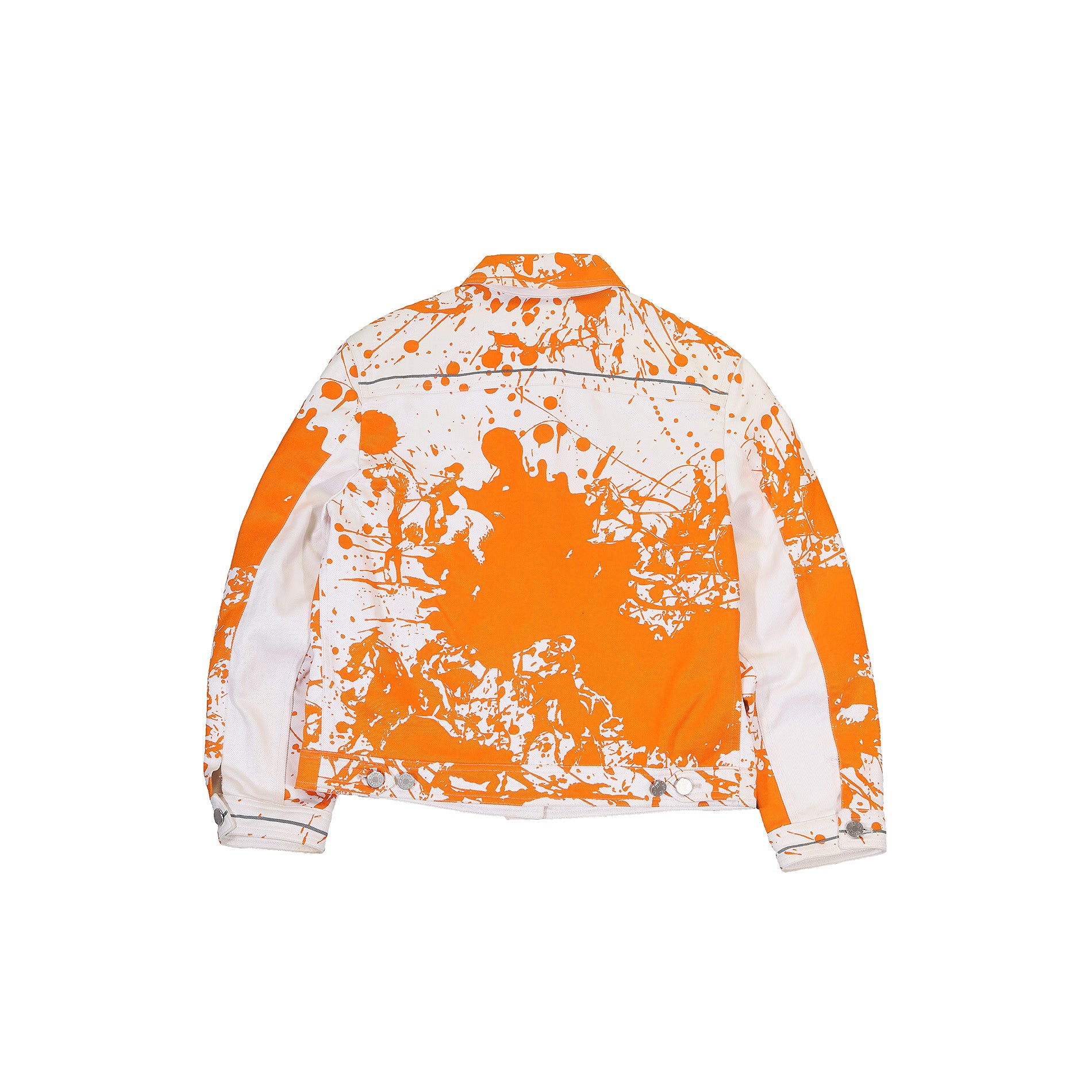 Hermès SS04 Ceval Surprise Paint Splatter Denim Jacket