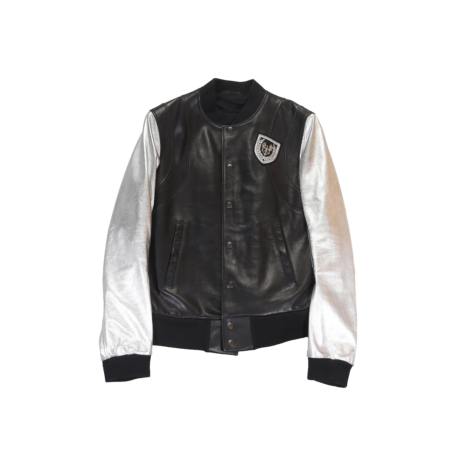 Balmain SS11 Silver Teddy Leather Jacket