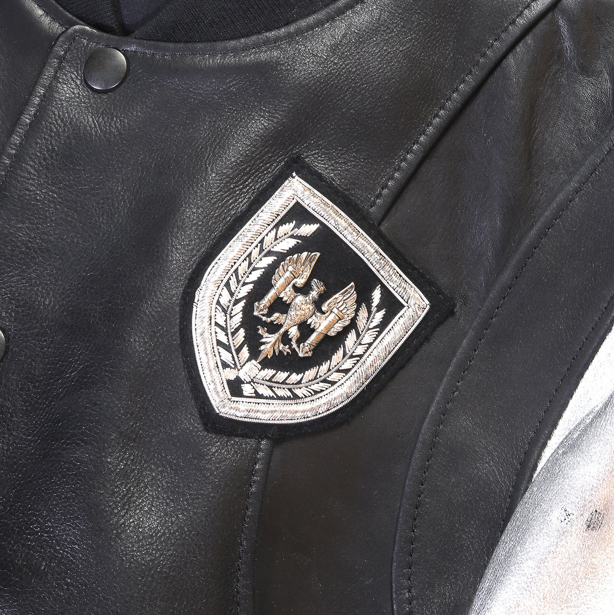 Balmain SS11 Silver Teddy Leather Jacket