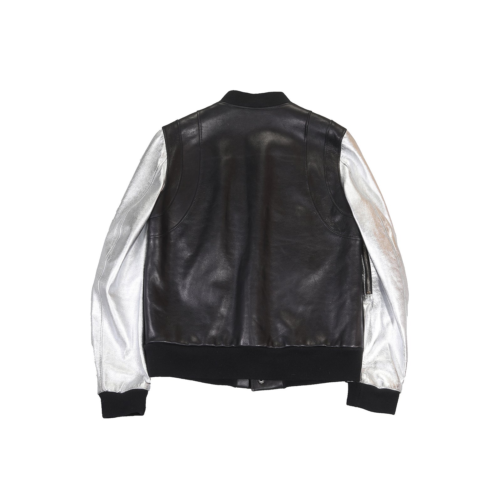 Balmain SS11 Silver Teddy Leather Jacket