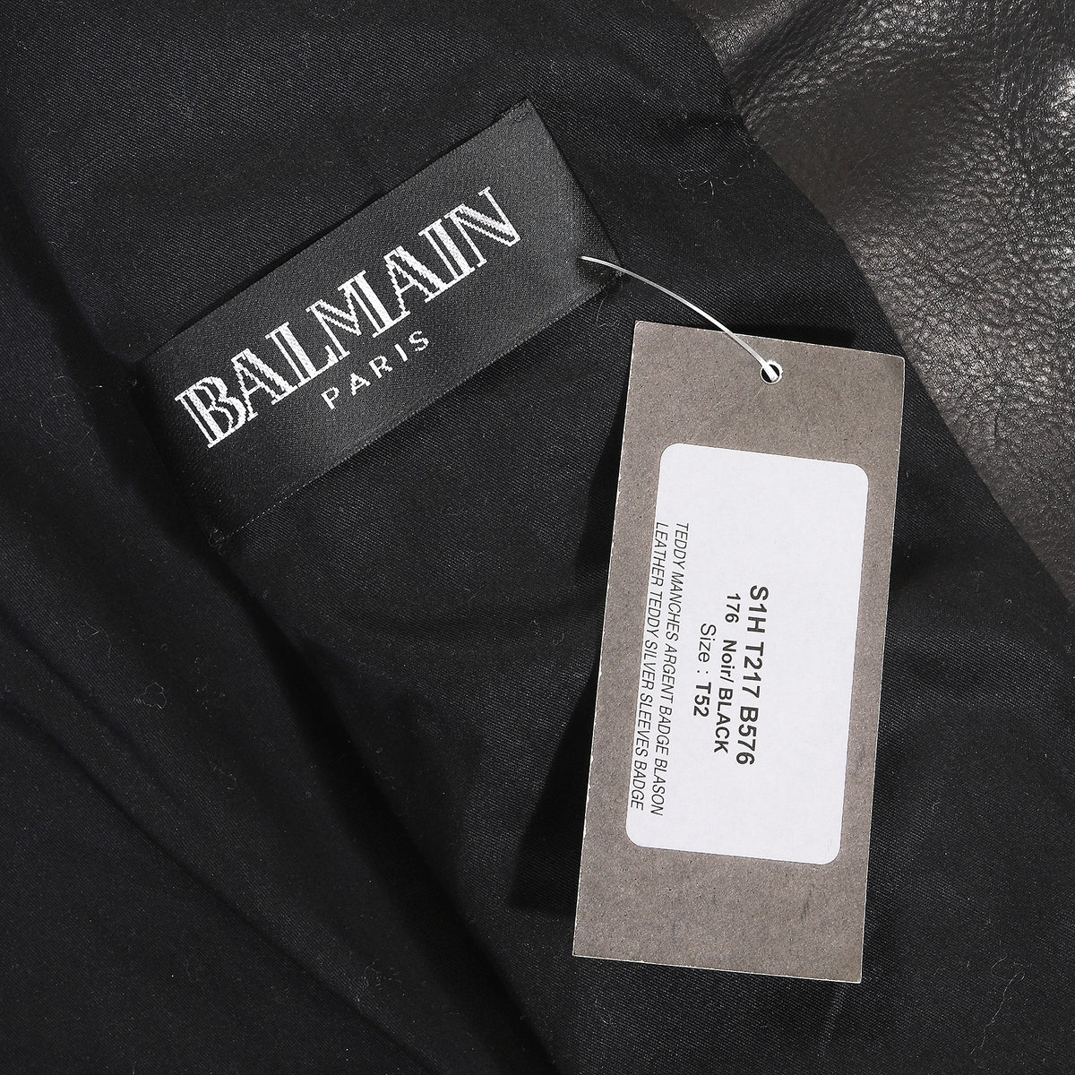 Balmain SS11 Silver Teddy Leather Jacket