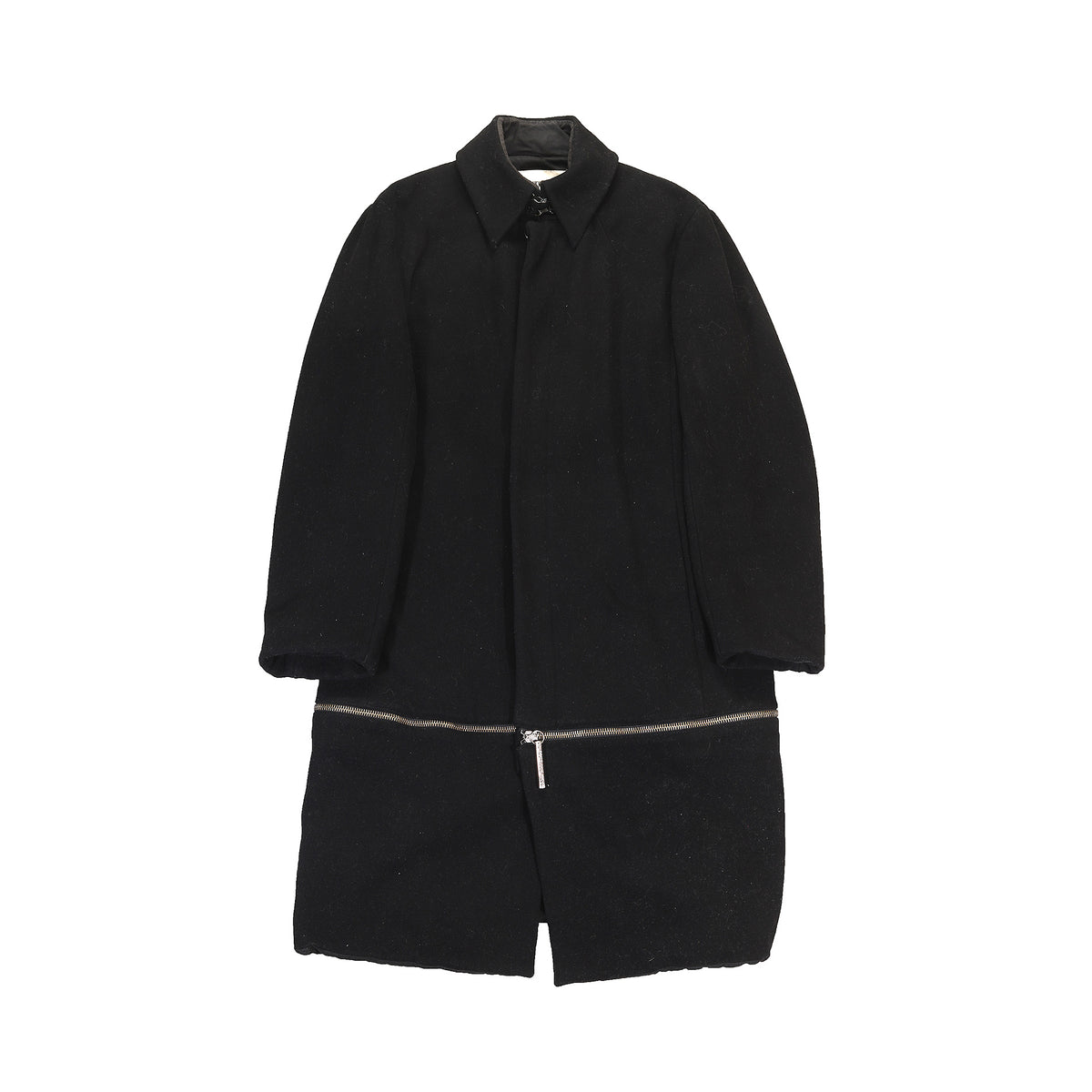 Dirk Bikkembergs 90s Zip Around Wool Coat