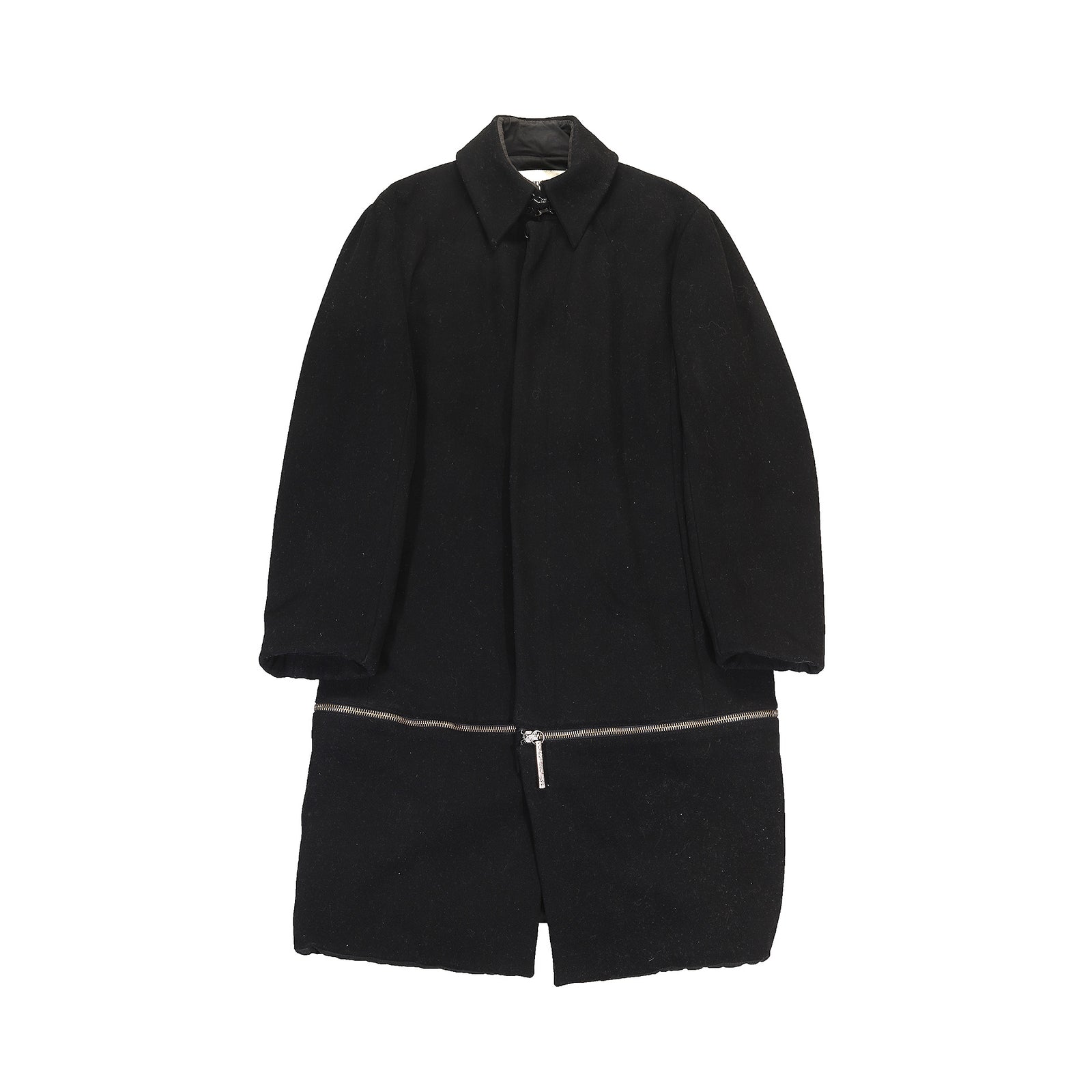 Dirk Bikkembergs 90s Zip Around Wool Coat