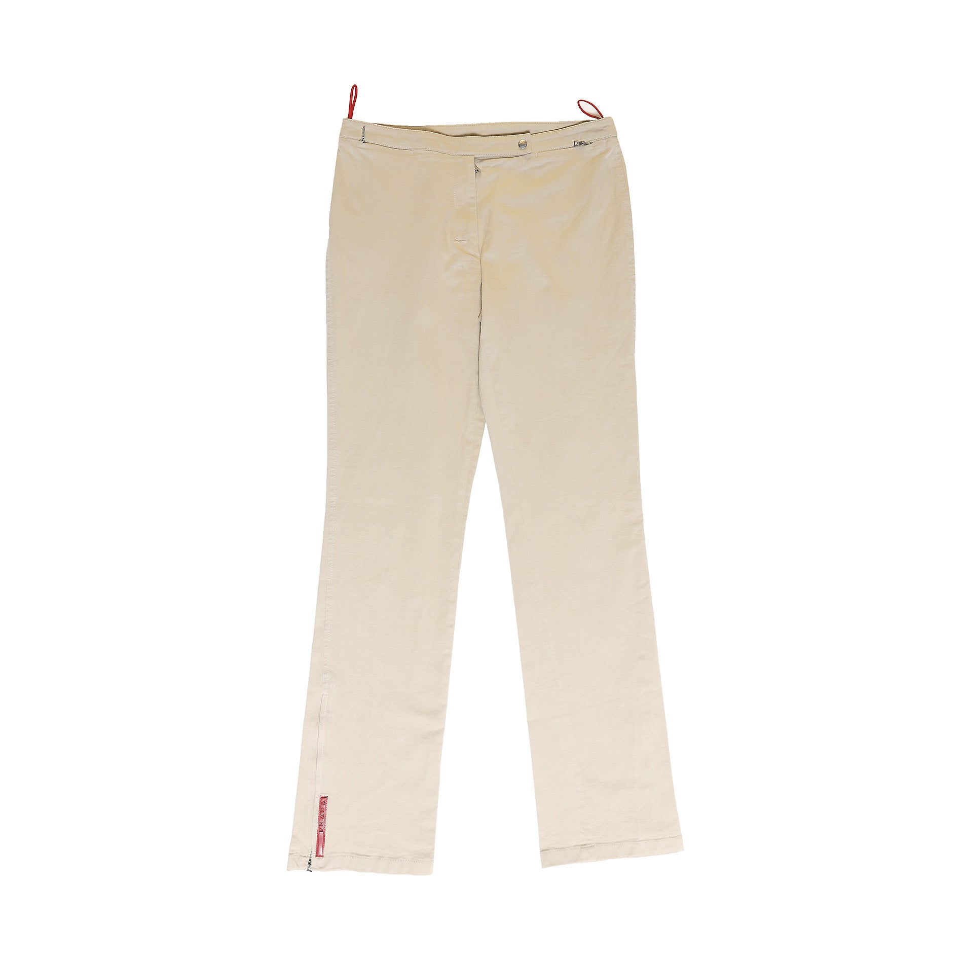 Prada Sport 2000s Beige Zipped Pants – Ākaibu Store