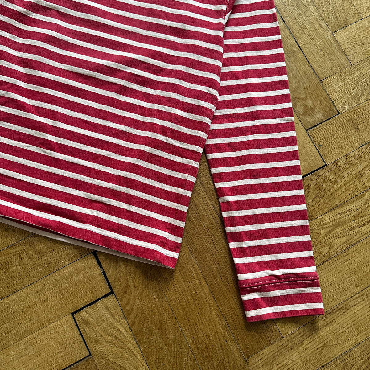 Balmain FW11 Striped Distressed Longsleeve