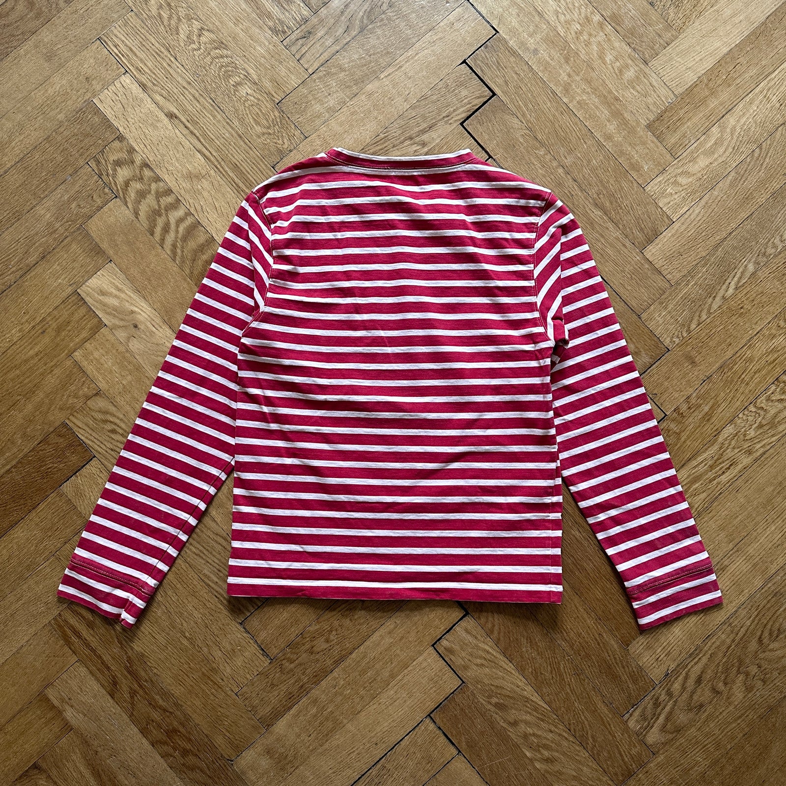 Balmain FW11 Striped Distressed Longsleeve
