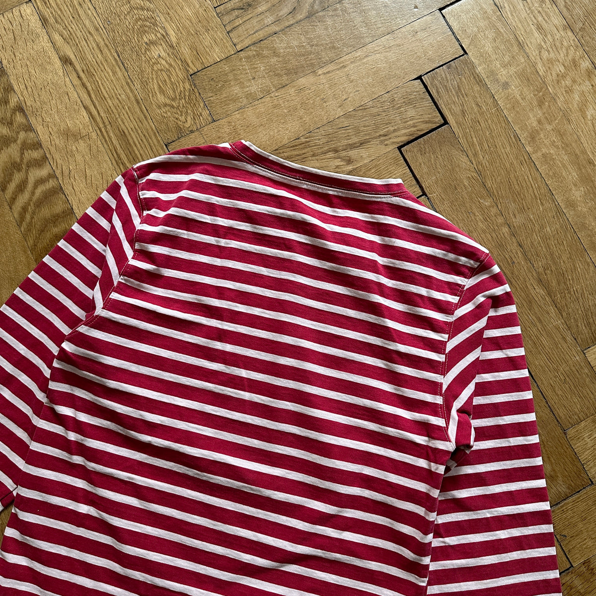 Balmain FW11 Striped Distressed Longsleeve