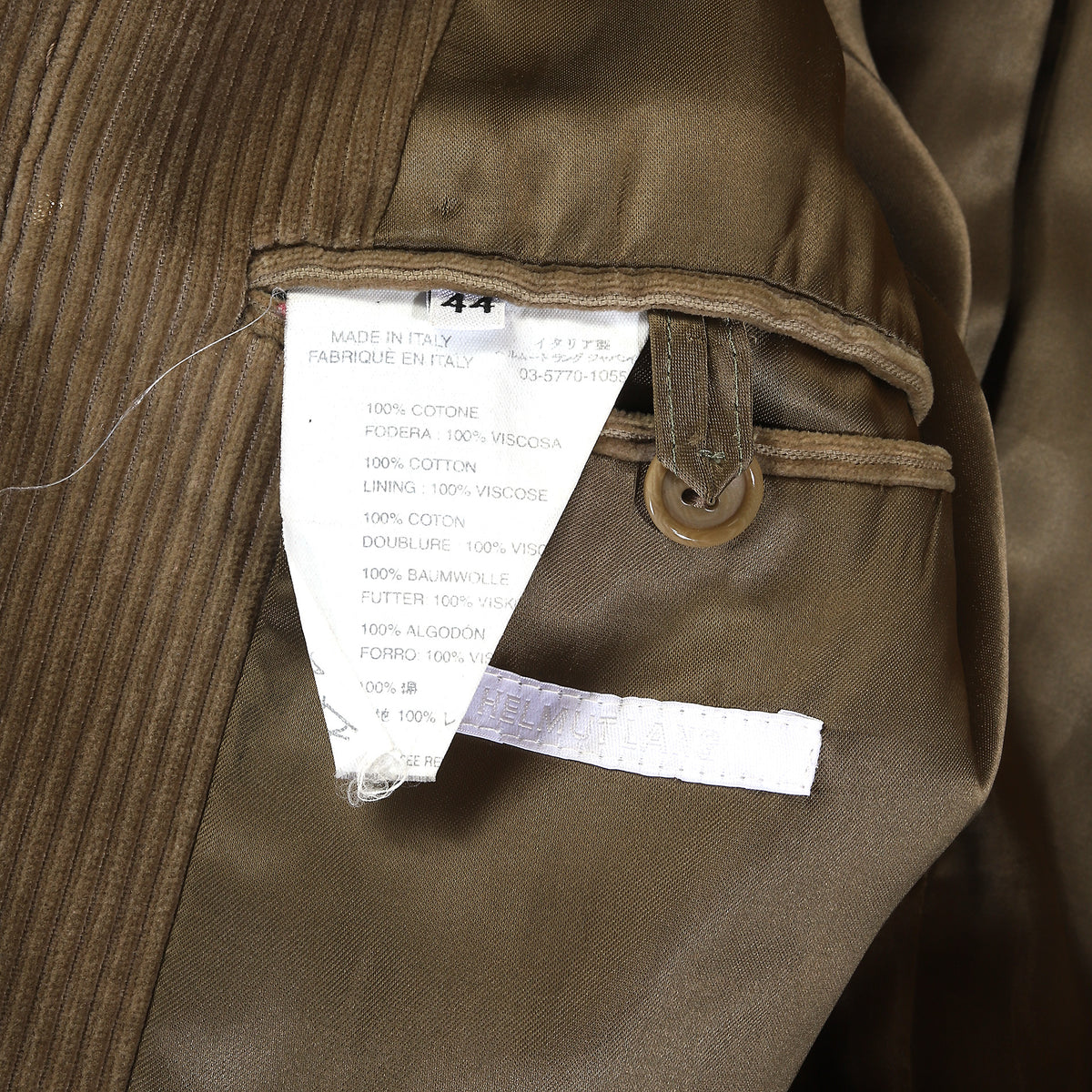 Helmut Lang 2000s Corduroy Coat