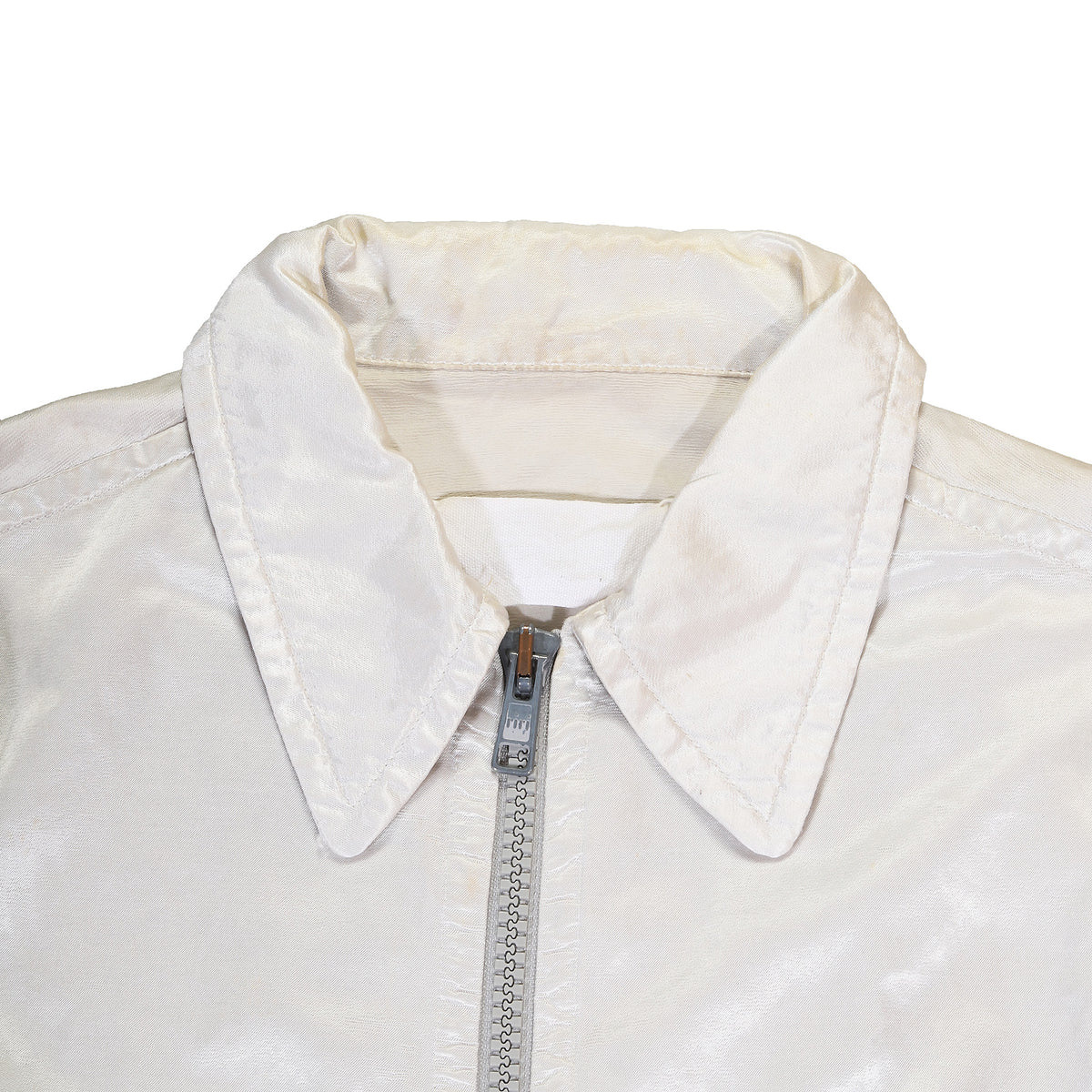 Maison Martin Margiela 90s Silver Viscose Bomber Jacket