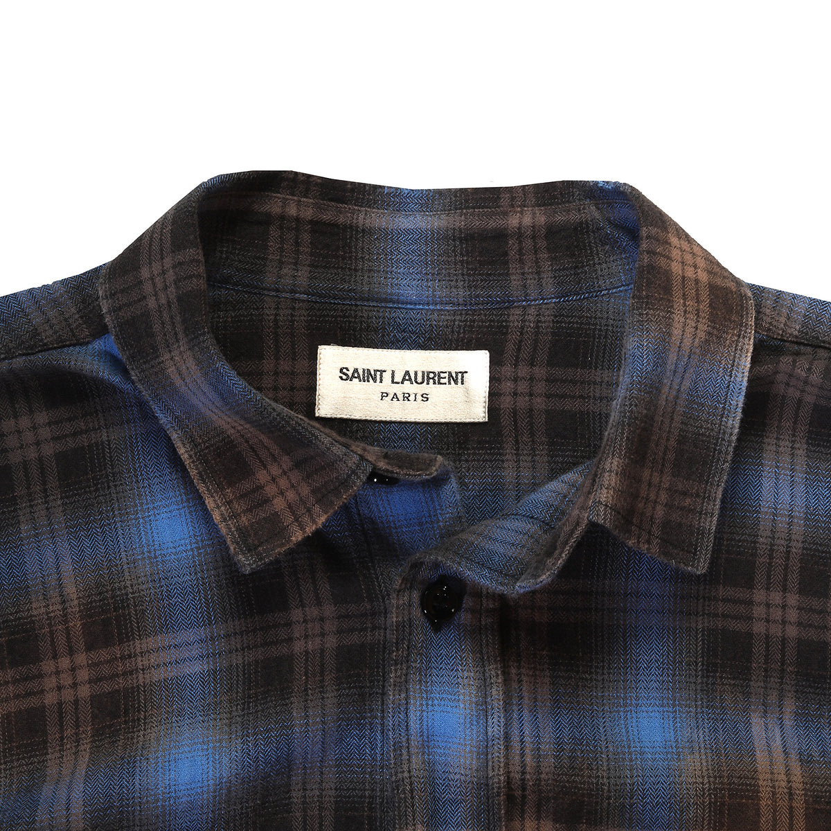 Saint Laurent SS16 Surf Sound Blue Bleached Flannel
